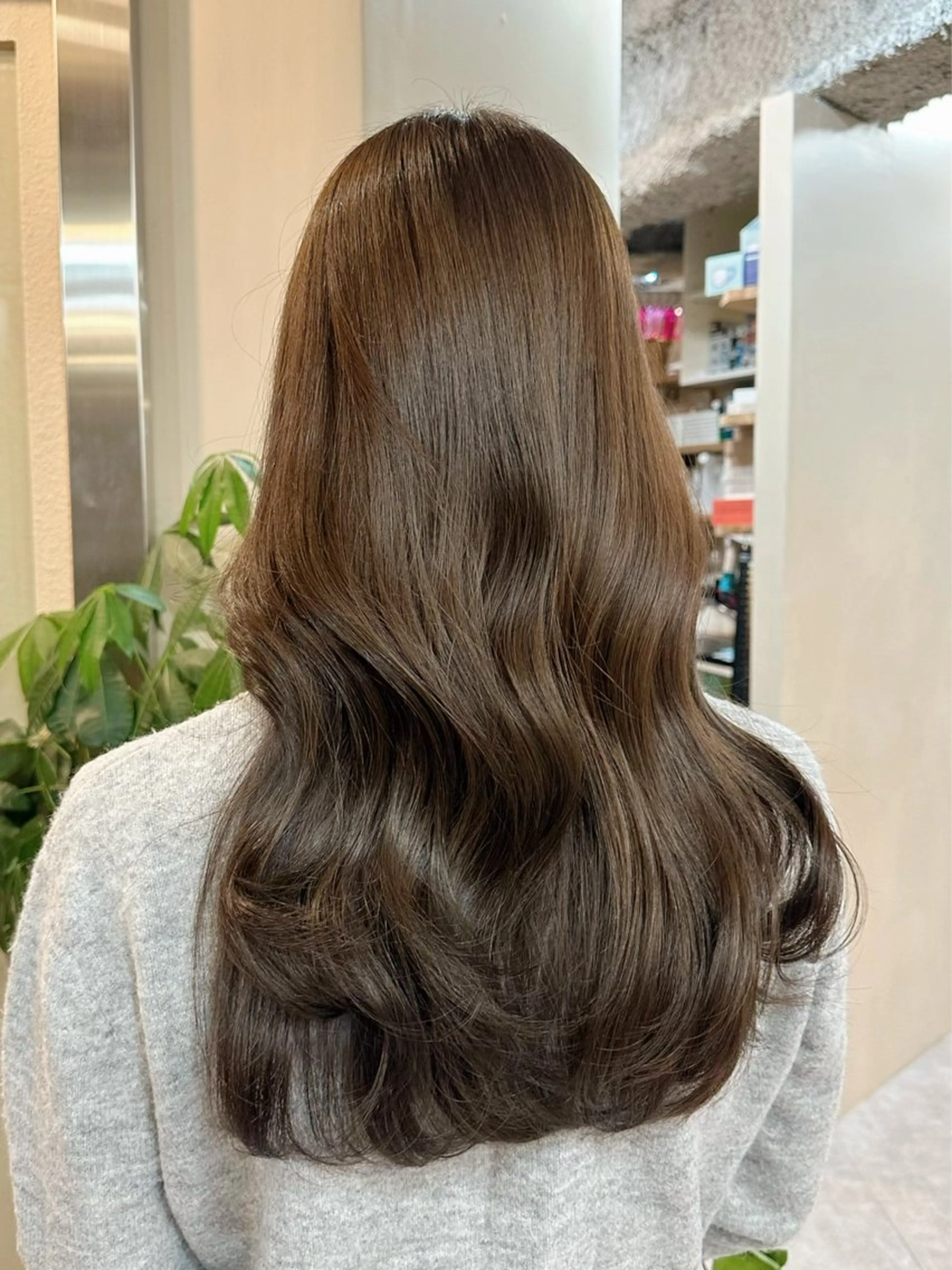 セミロング カラー 加藤 杏のヘアスタイル