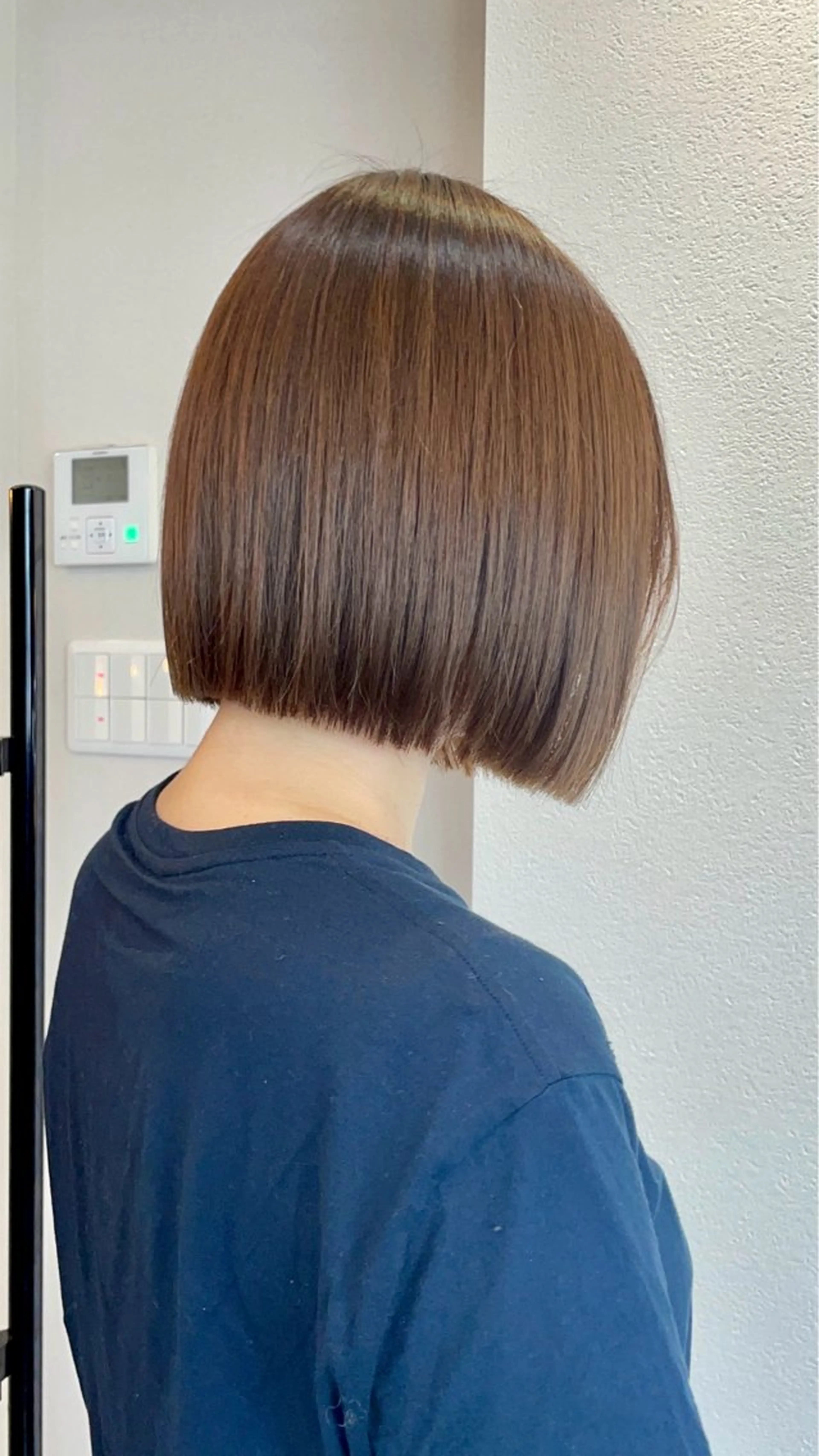 ショート ボブ 髪質改善 酸性ストレート カット 縮毛矯正 ボブ/髪質改善/ soiナカジママドリのヘアスタイル