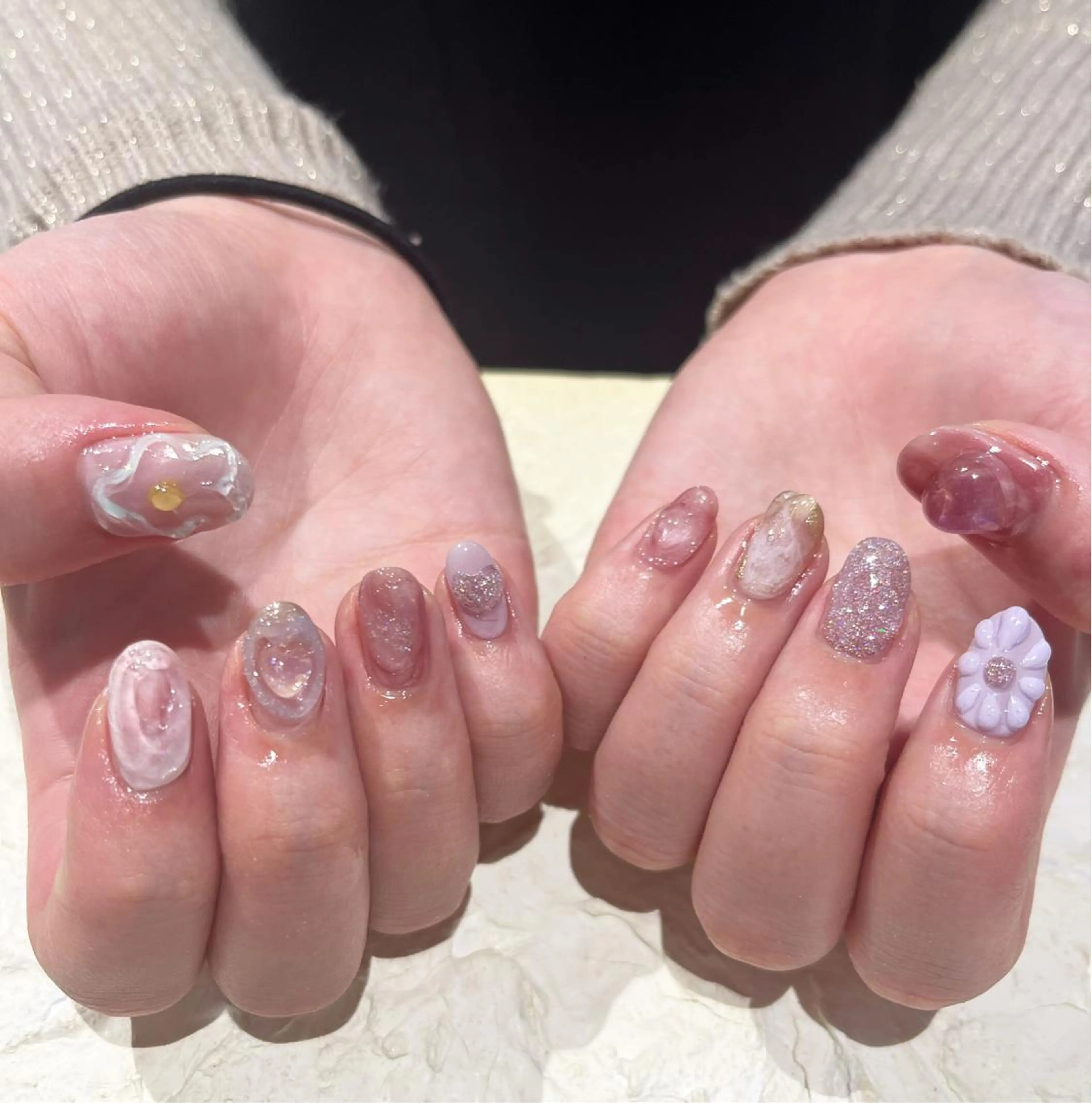 ネイル ピンク nail＊ runa🌻のネイルデザイン