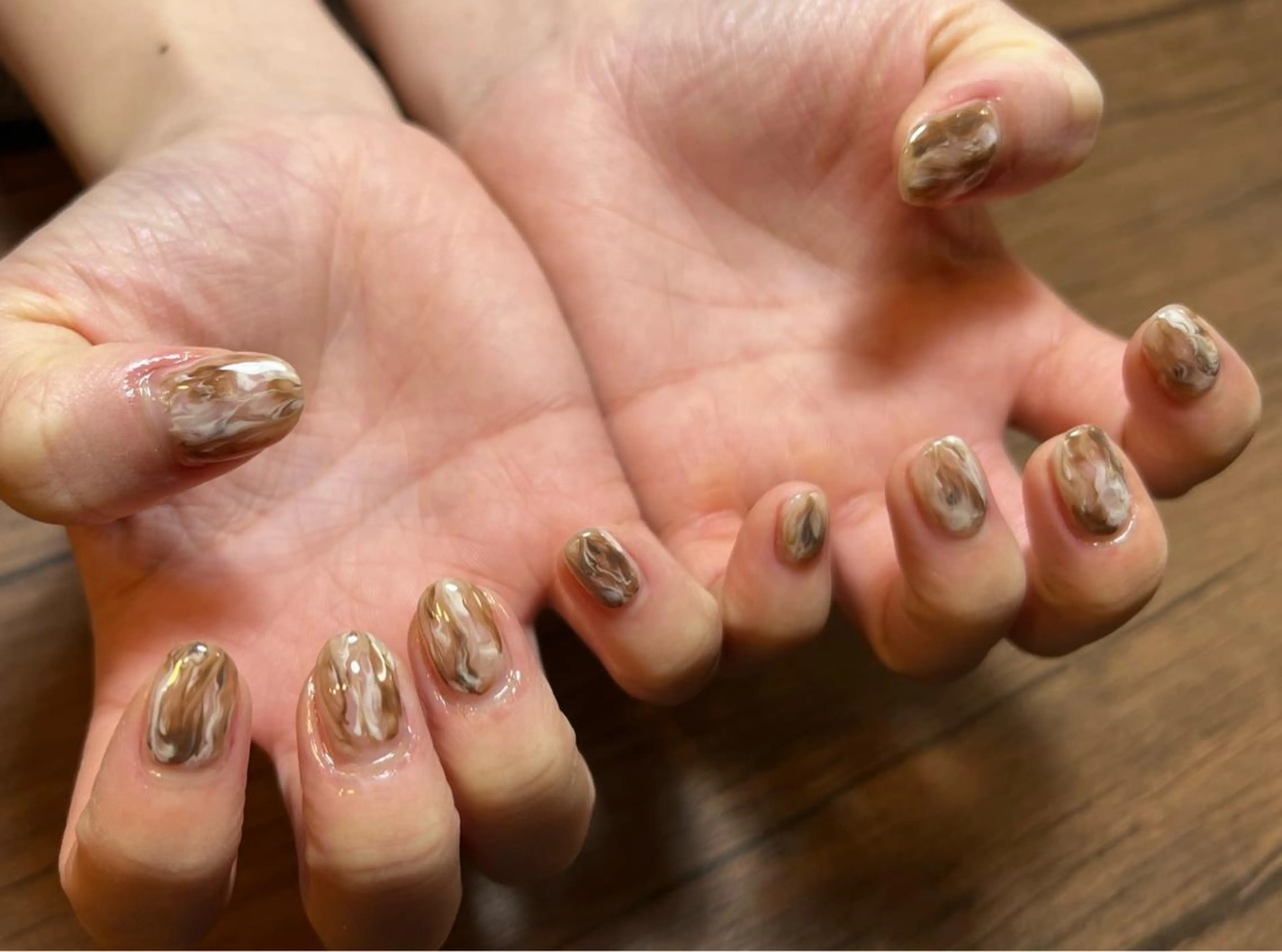 ネイル 大理石ネイル(マーブル) ハンドネイル HENRIETTA NAILSALONのネイルデザイン