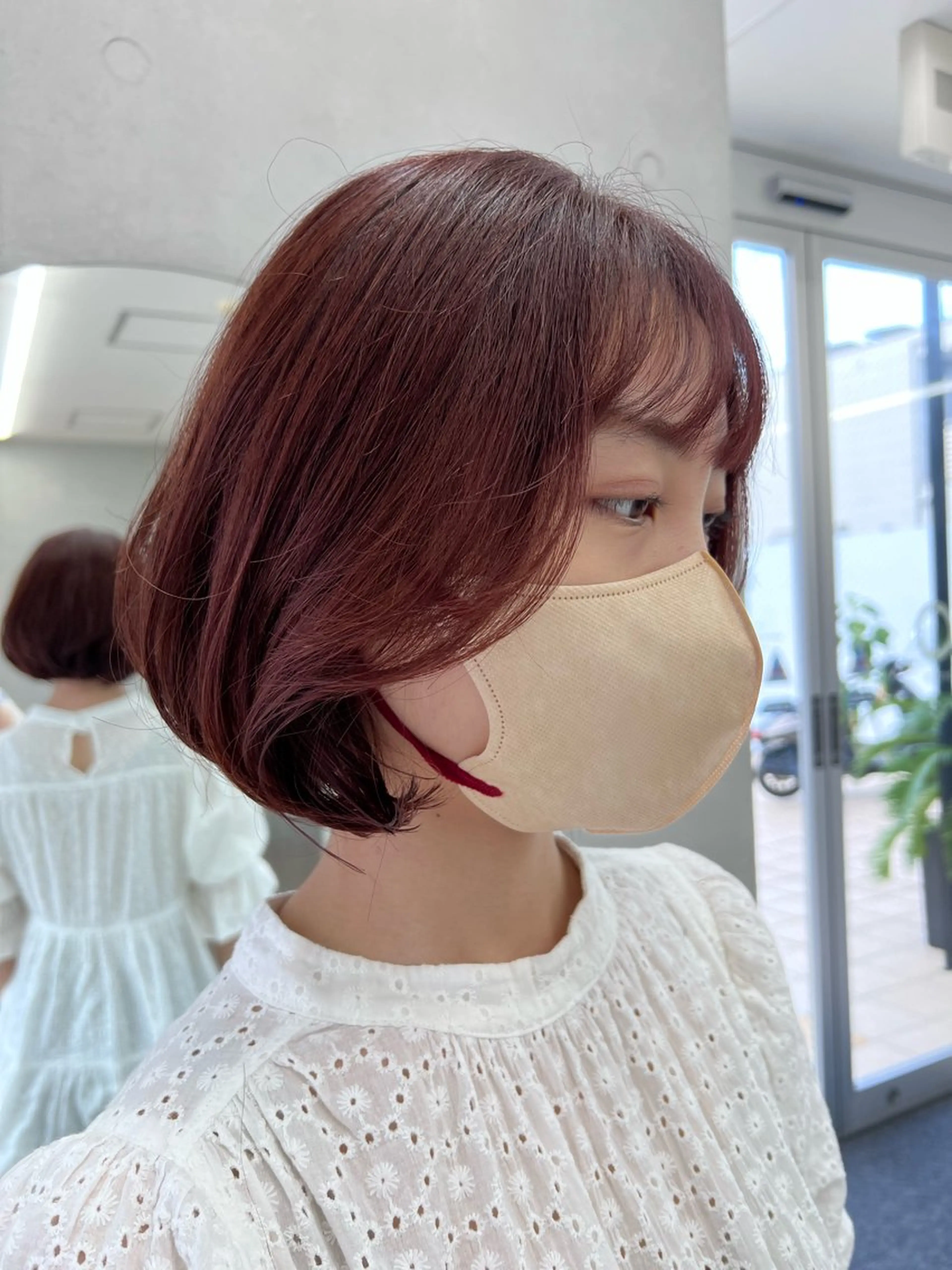 ミディアム タンバルモリ 吉田 夢のヘアスタイル