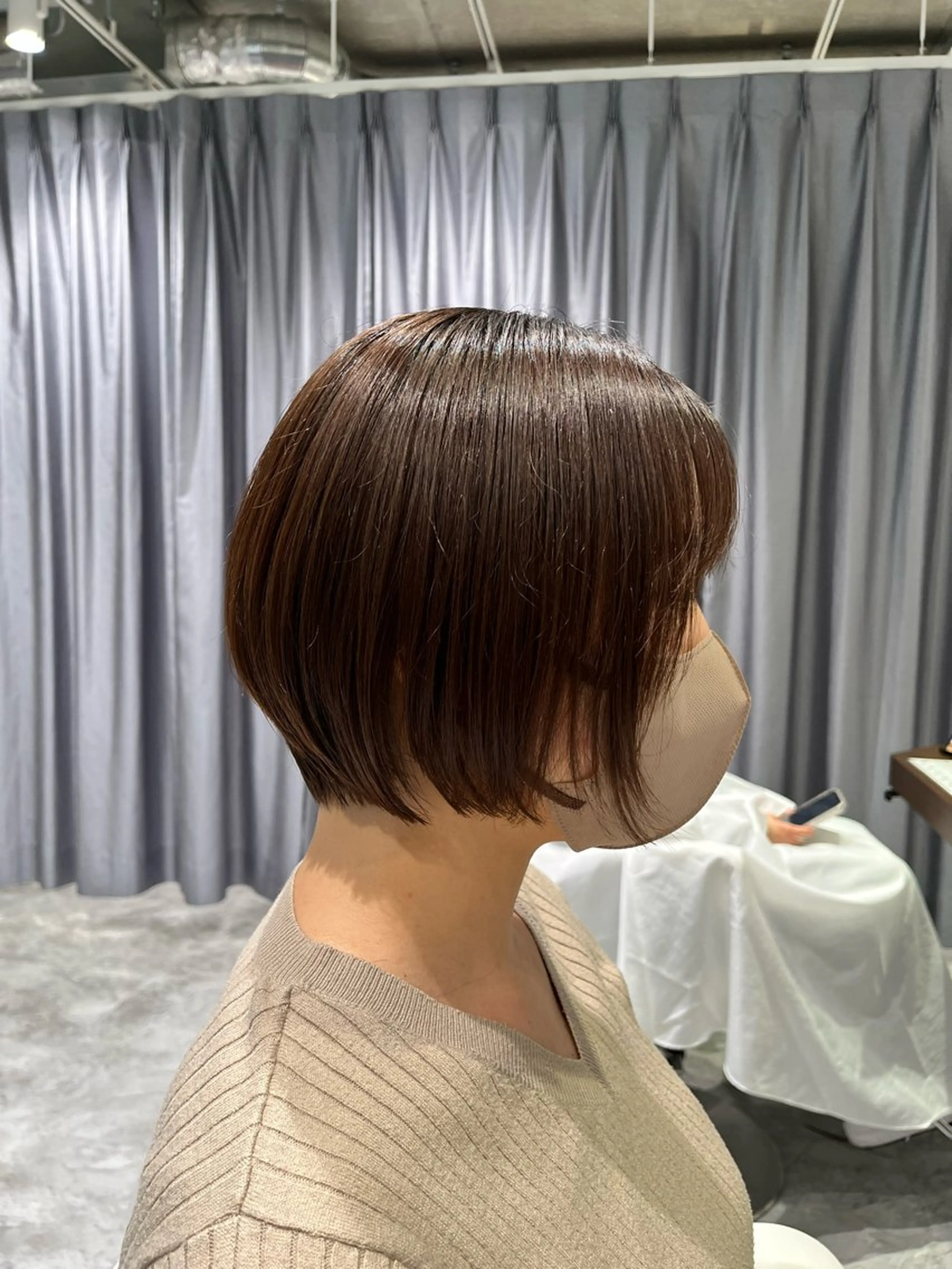 ショート パーマ/イルミナ カラー　三浦菜々子のヘアスタイル