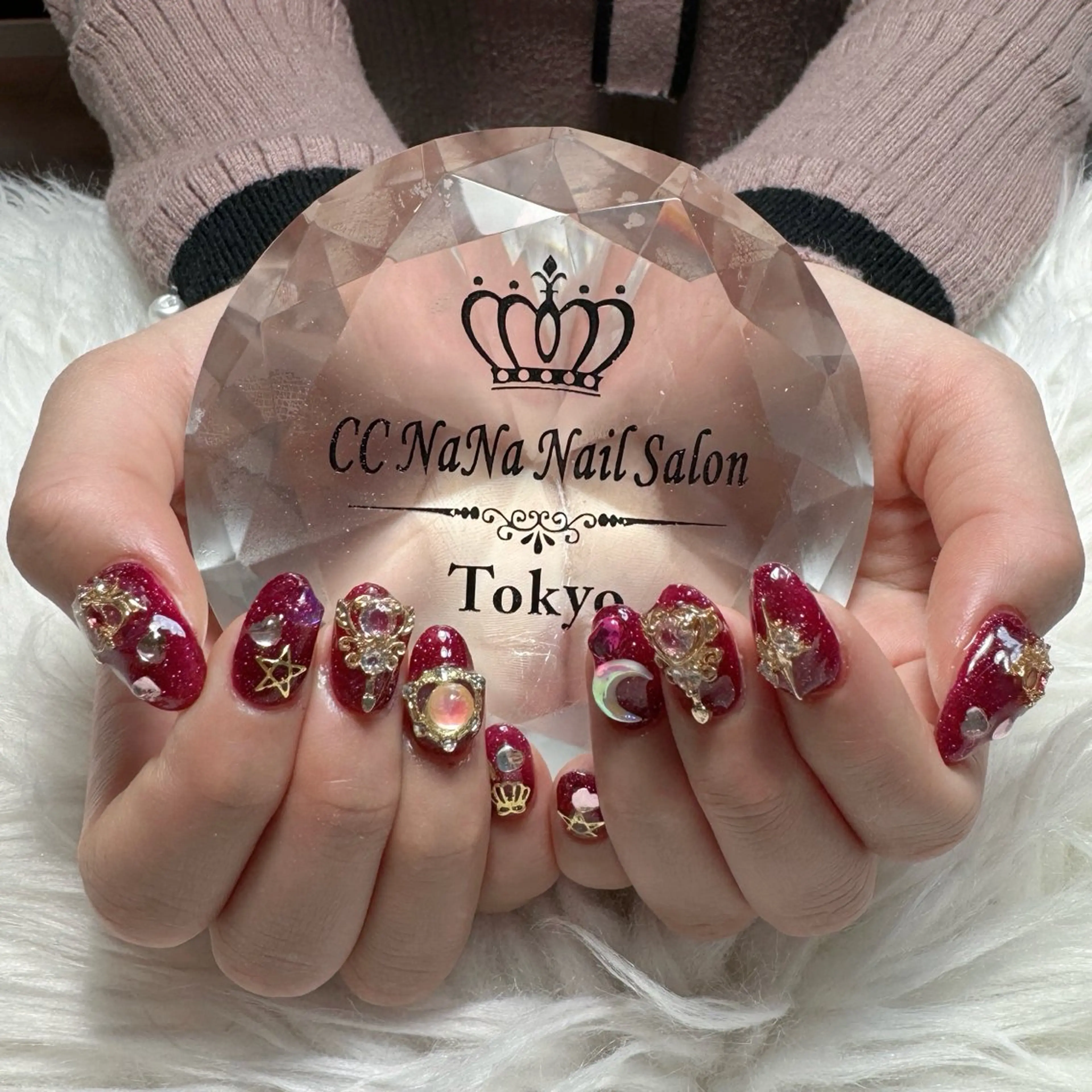 ネイル 持ち込み ハンドネイル 💎CC・NaNa 韓国風ネイル🌙Cのネイルデザイン