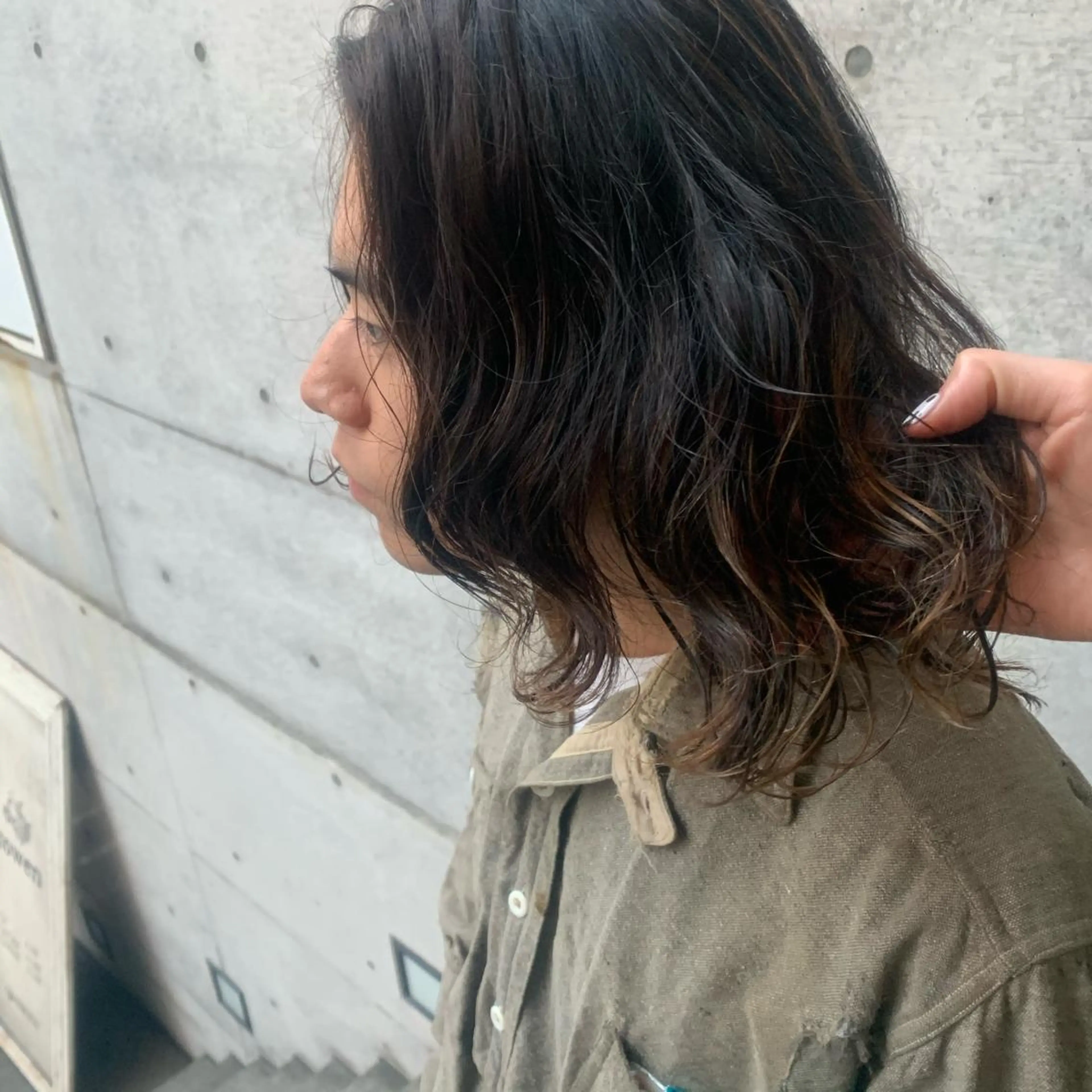 カラー パーマ メンズ メンズハイライト ハイライトカラー kimika🥑 メンズ/髪質改善のヘアスタイル