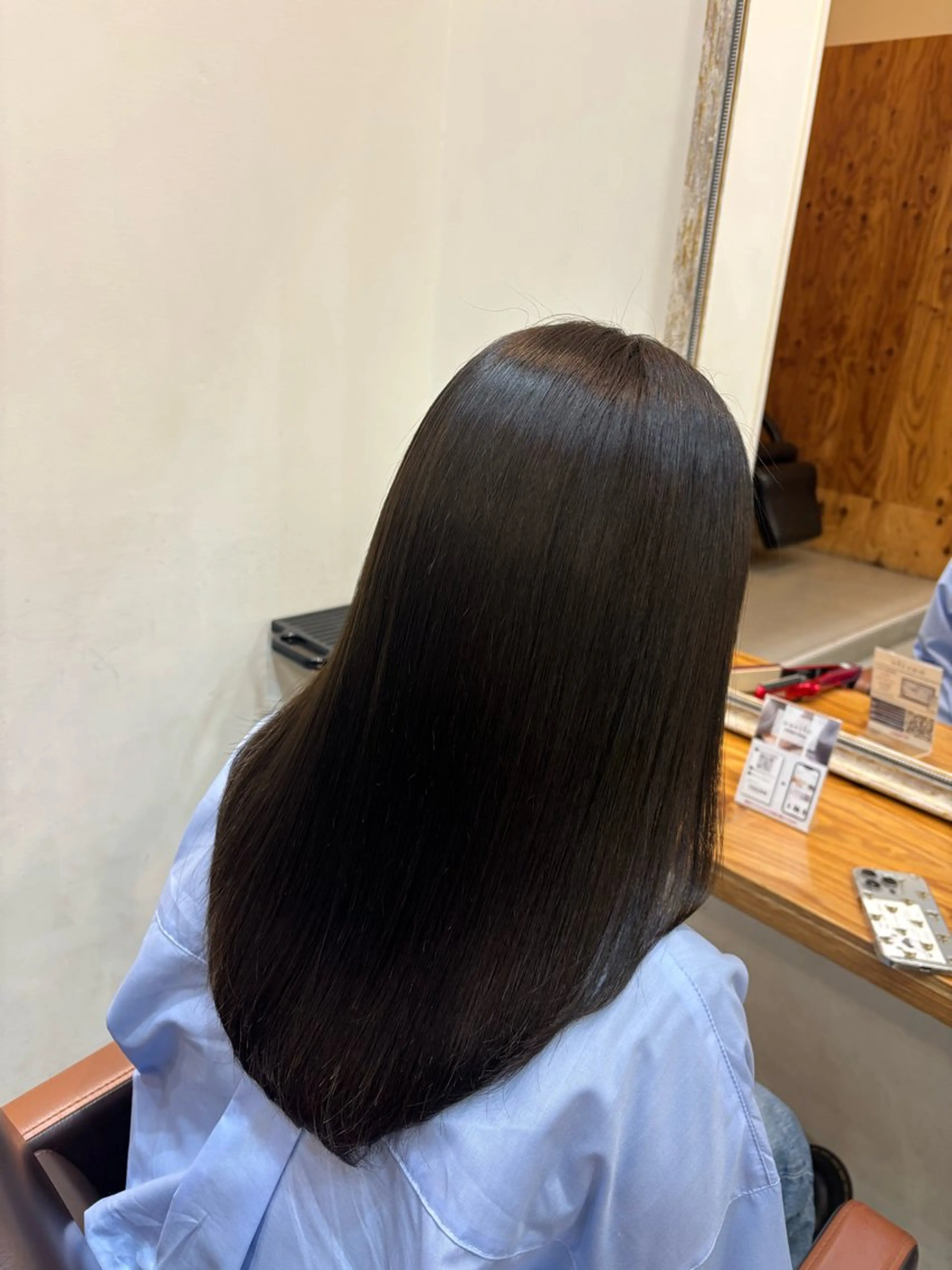 セミロング カラー 透明感カラー グレージュ オリーブグレージュ オリーブグレー ヘアカラー トリートメント Misaki 🍒のヘアスタイル