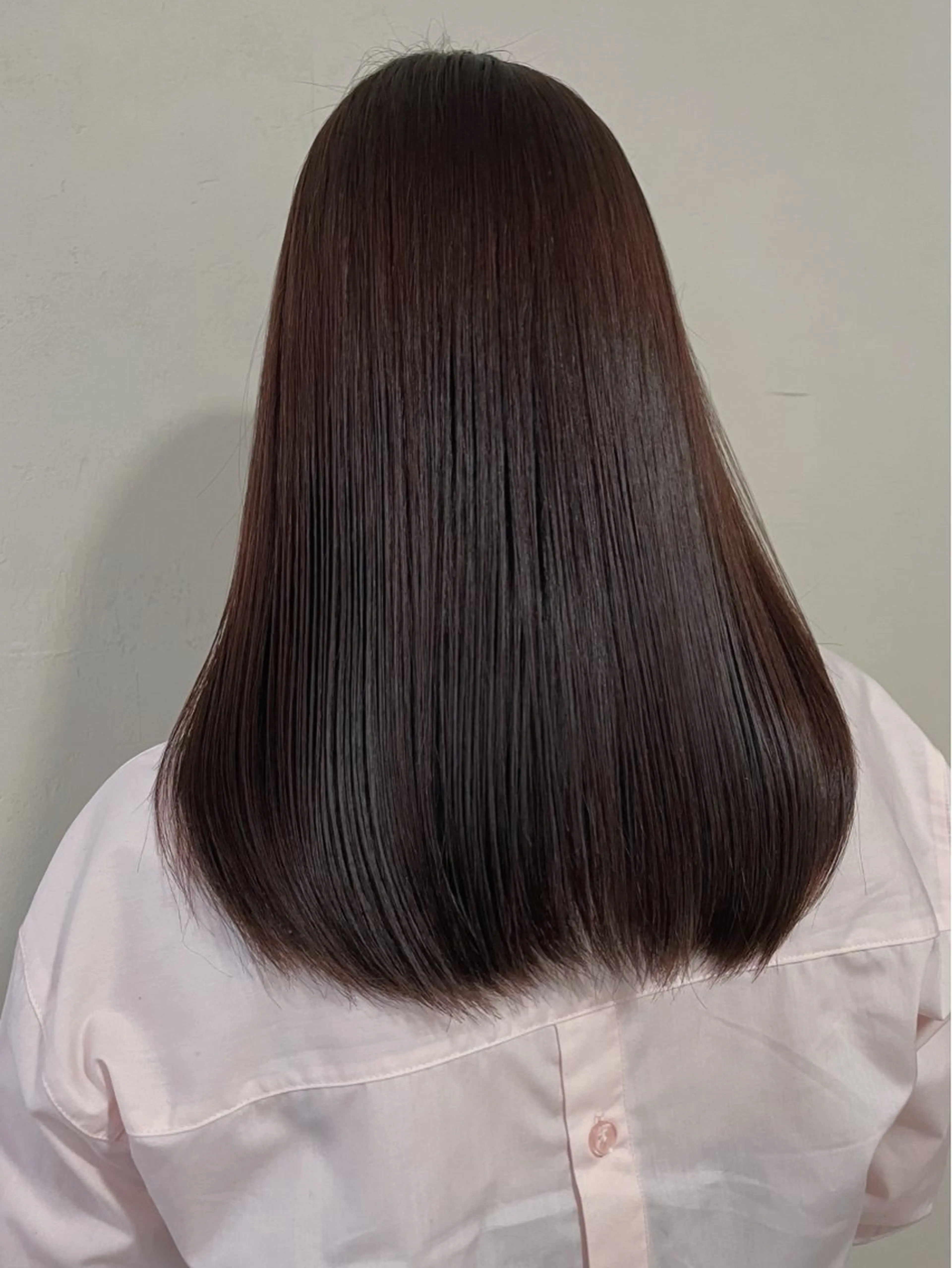 セミロング セミロングパーマ パーマ 縮毛矯正 トリートメント 大阪/梅田すぐ /パーマ落とし専門店のヘアスタイル