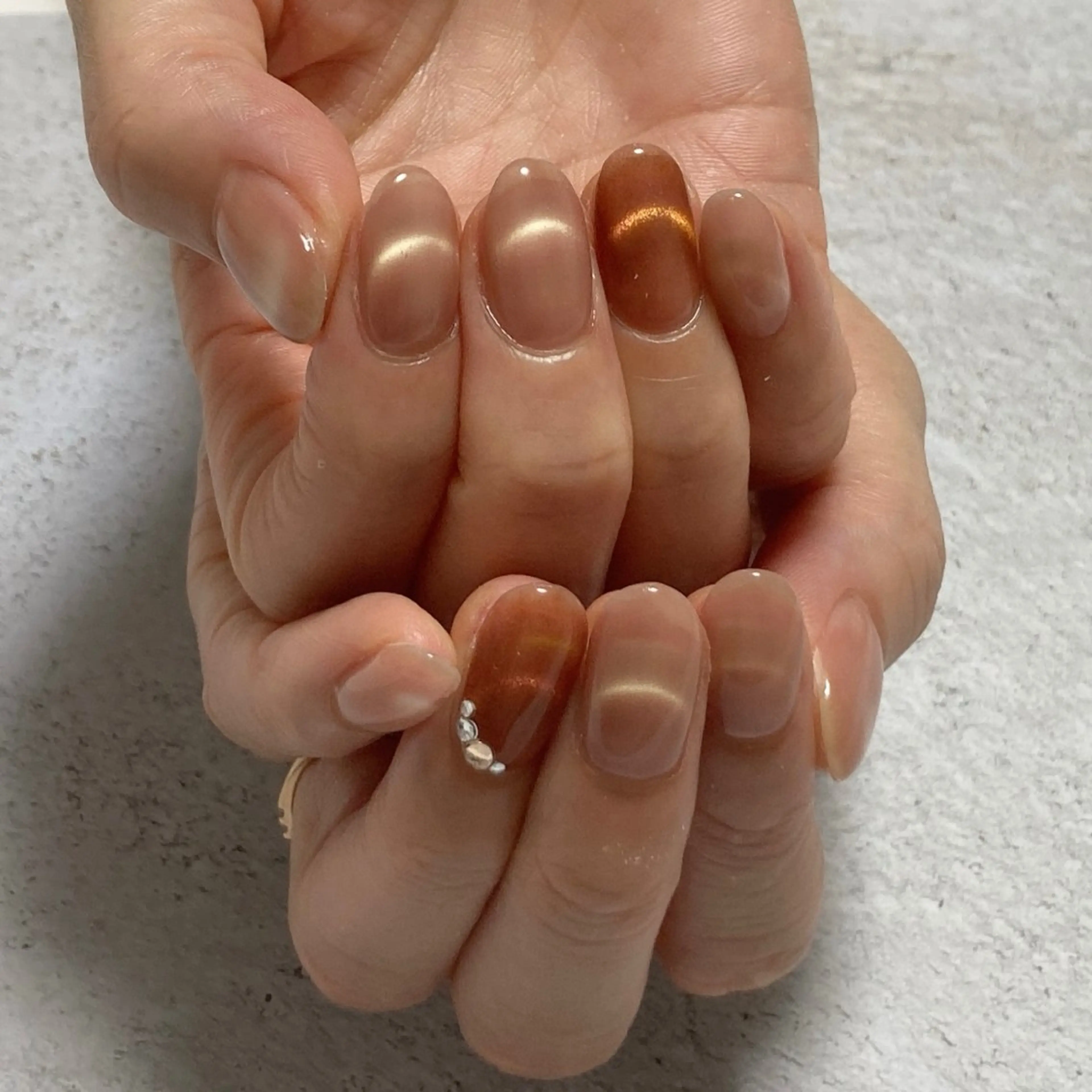 ネイル フレンチネイル マグネットフレンチ mmm nailのネイルデザイン