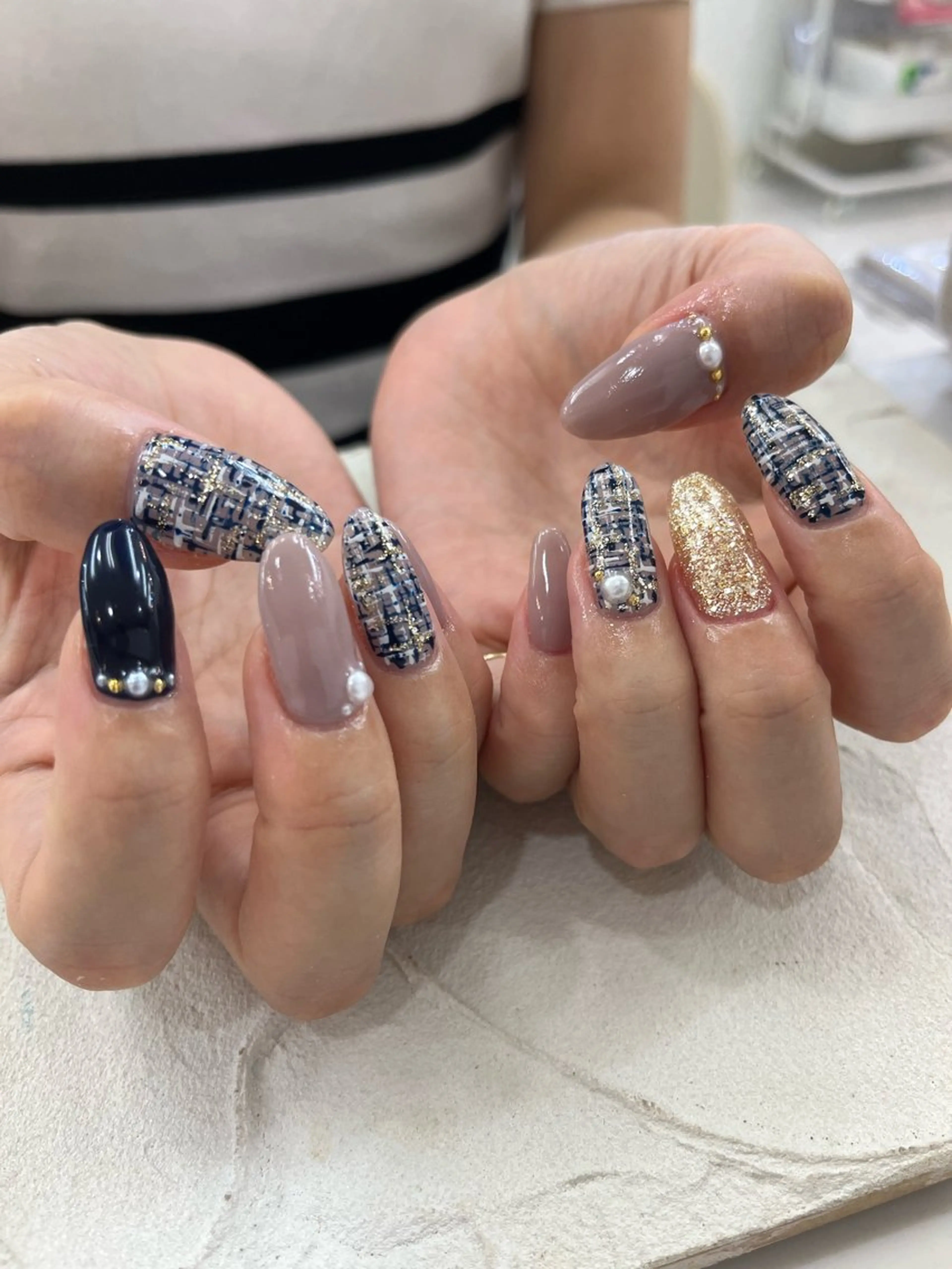 ネイル ツイードネイル ハンドネイル scr nailのネイルデザイン