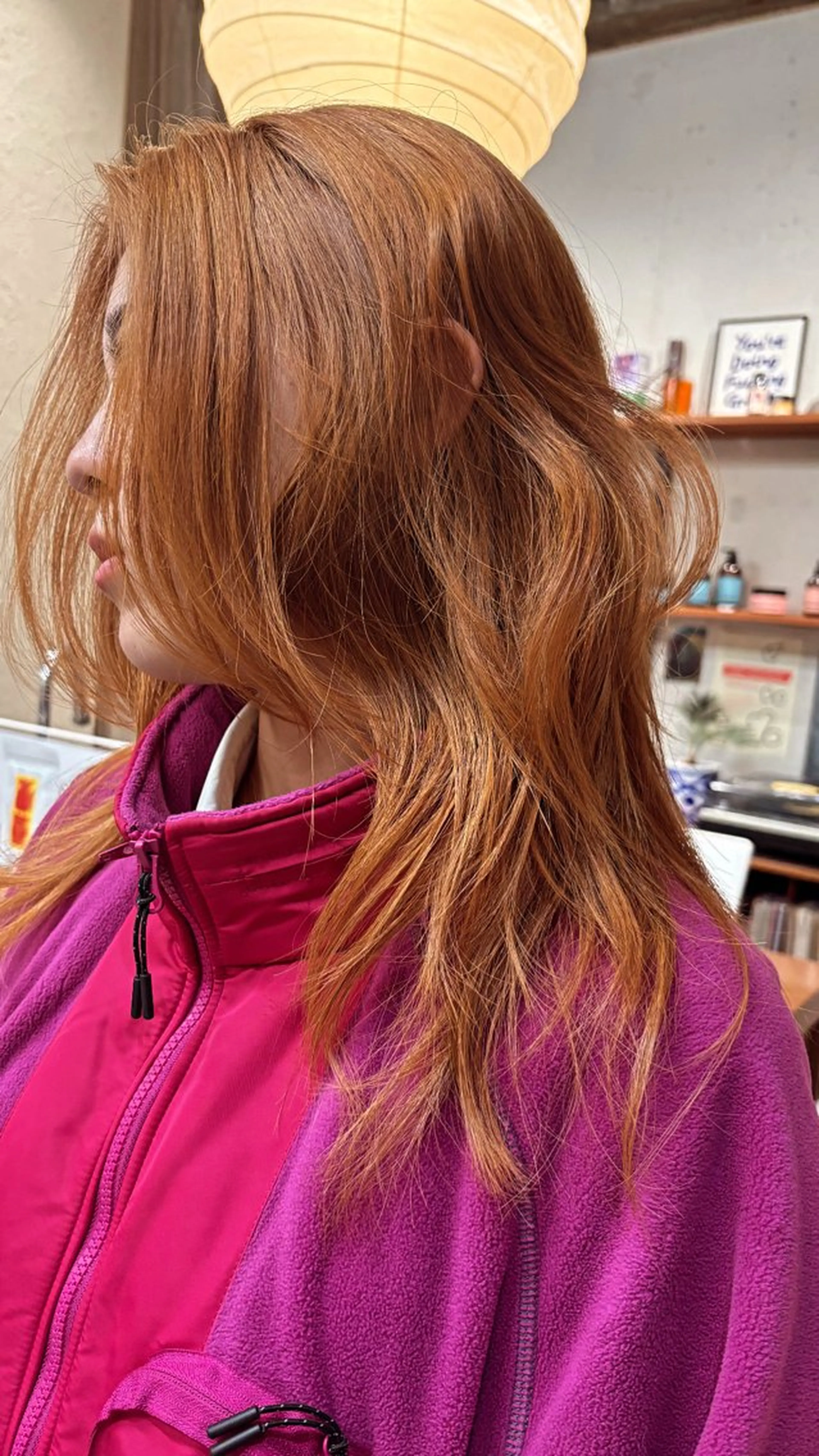 セミロング カラー ヘアカラー 永田 愛莉のヘアスタイル