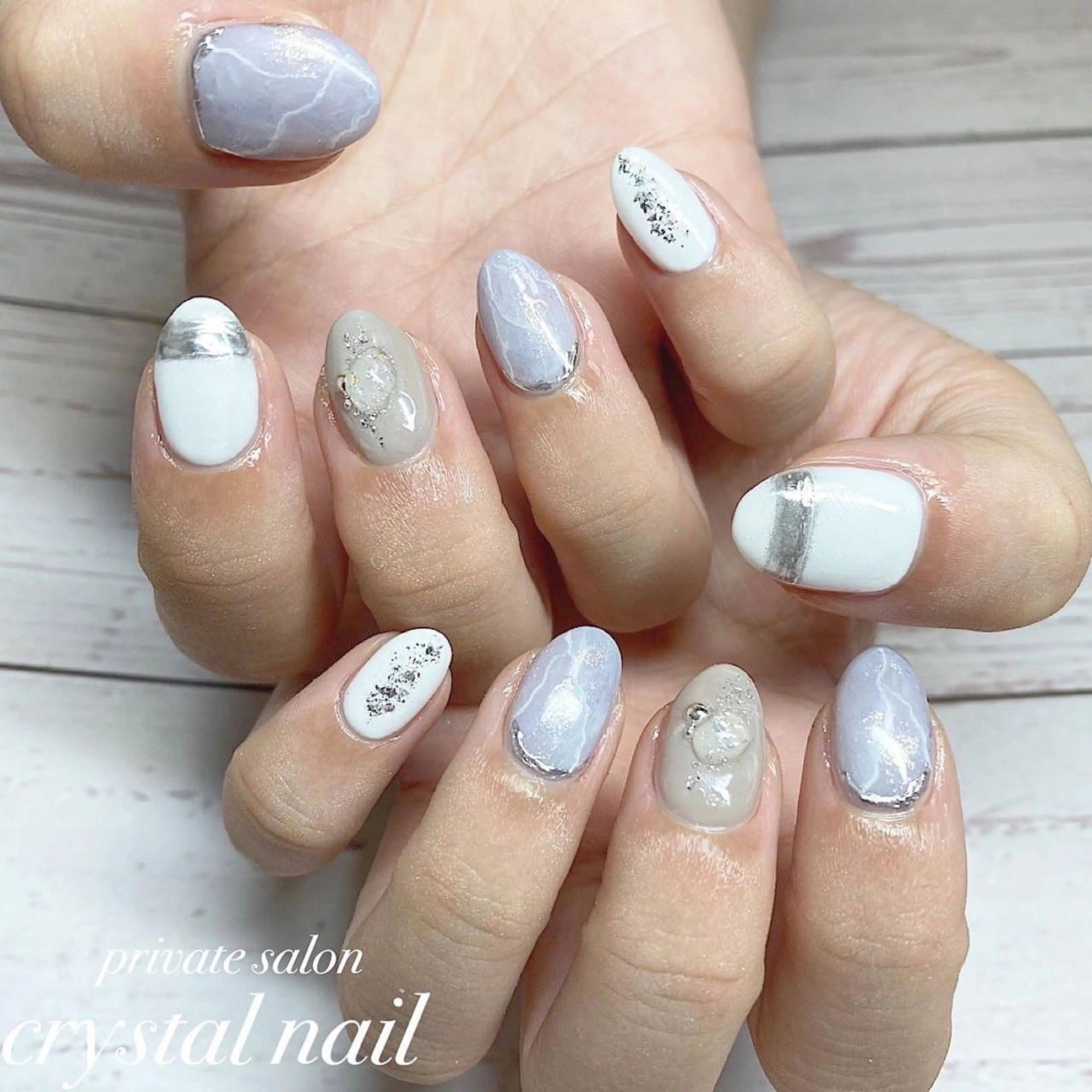 ネイル ハンドネイル Crystal Nailのネイルデザイン