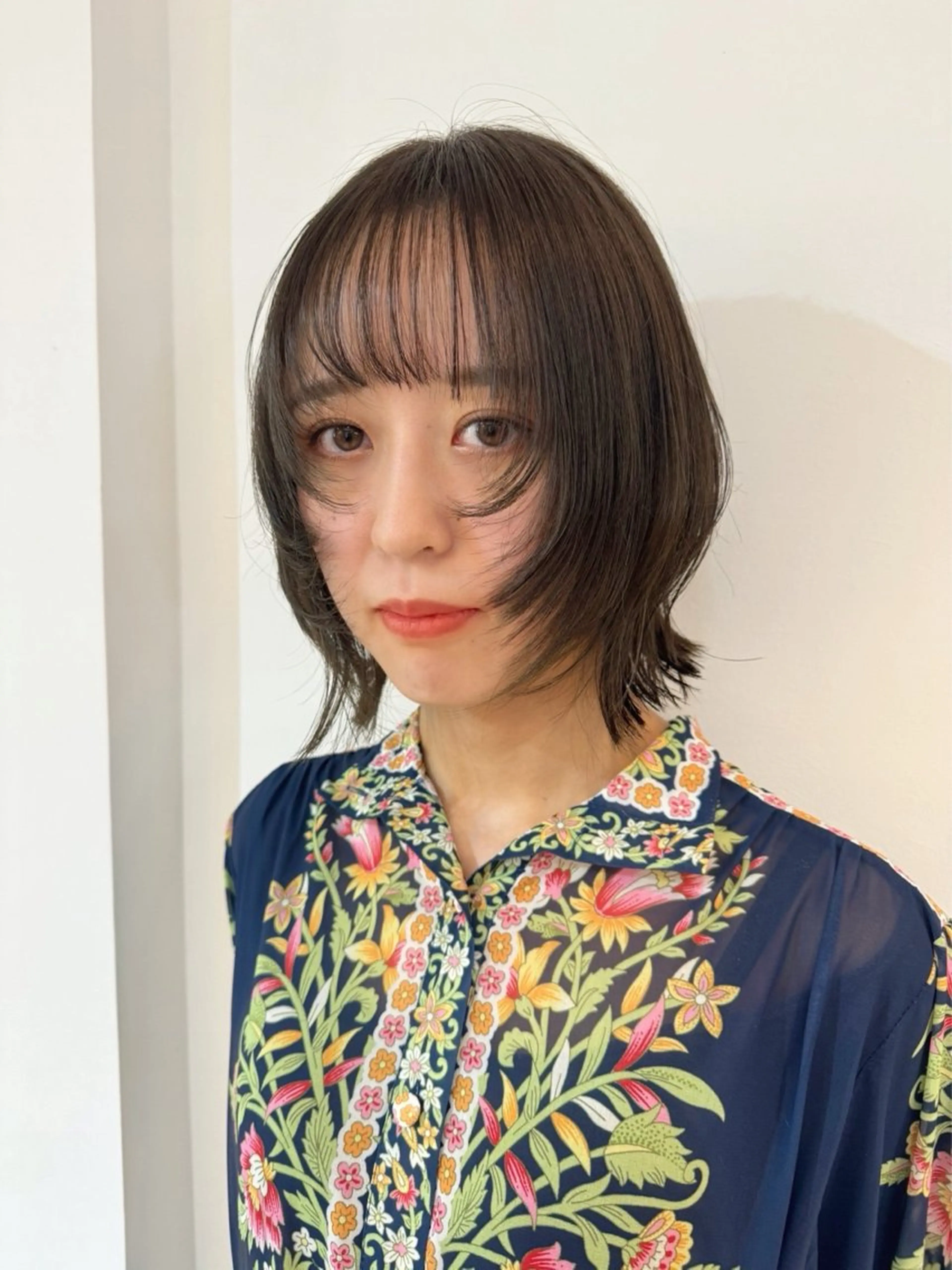 【前髪カット無料🌟】透明感カラー＋艶トリートメント＋前髪カットの写真