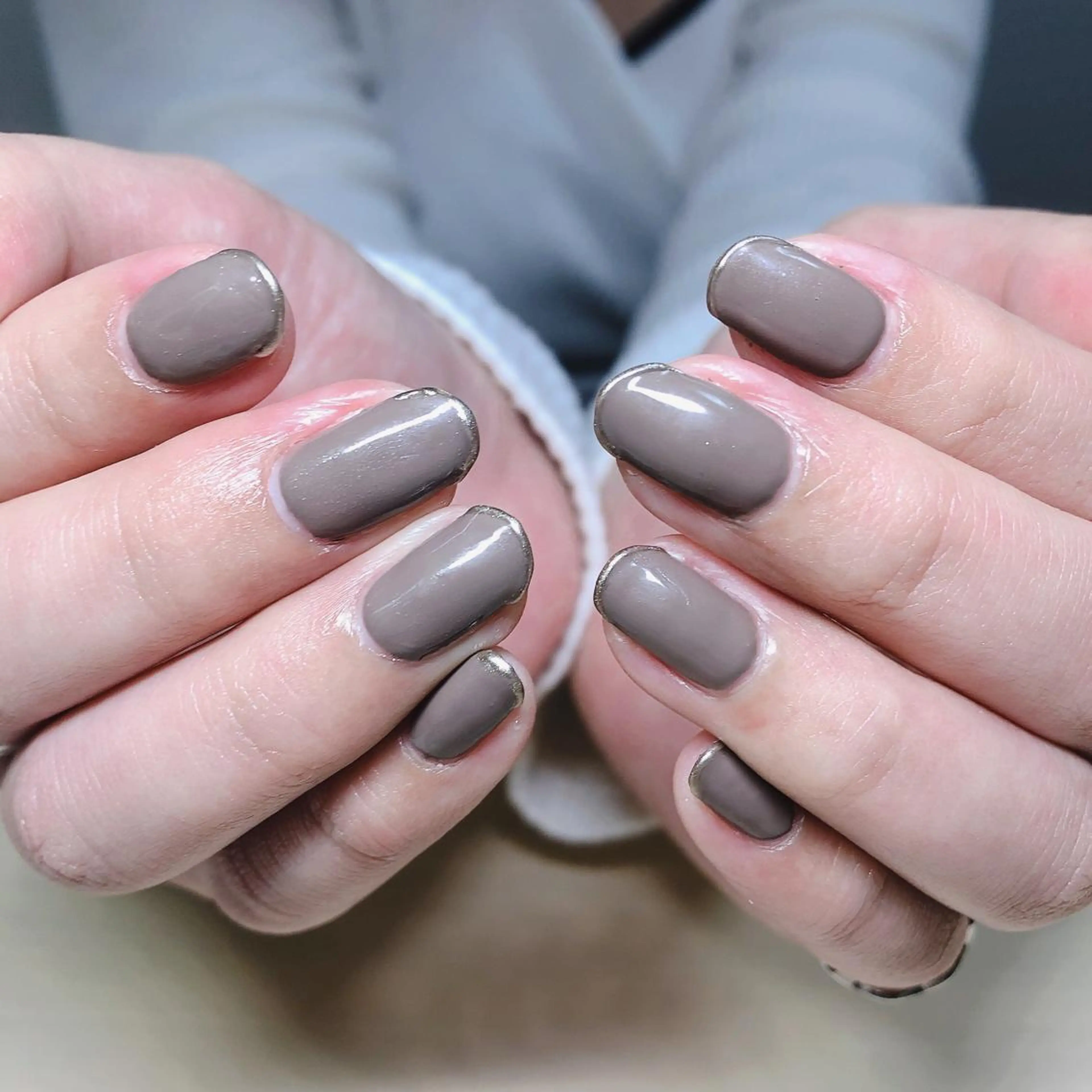 ネイル アートネイル フレンチネイル ミラーネイル シンプルネイル 結城 怜菜のネイルデザイン