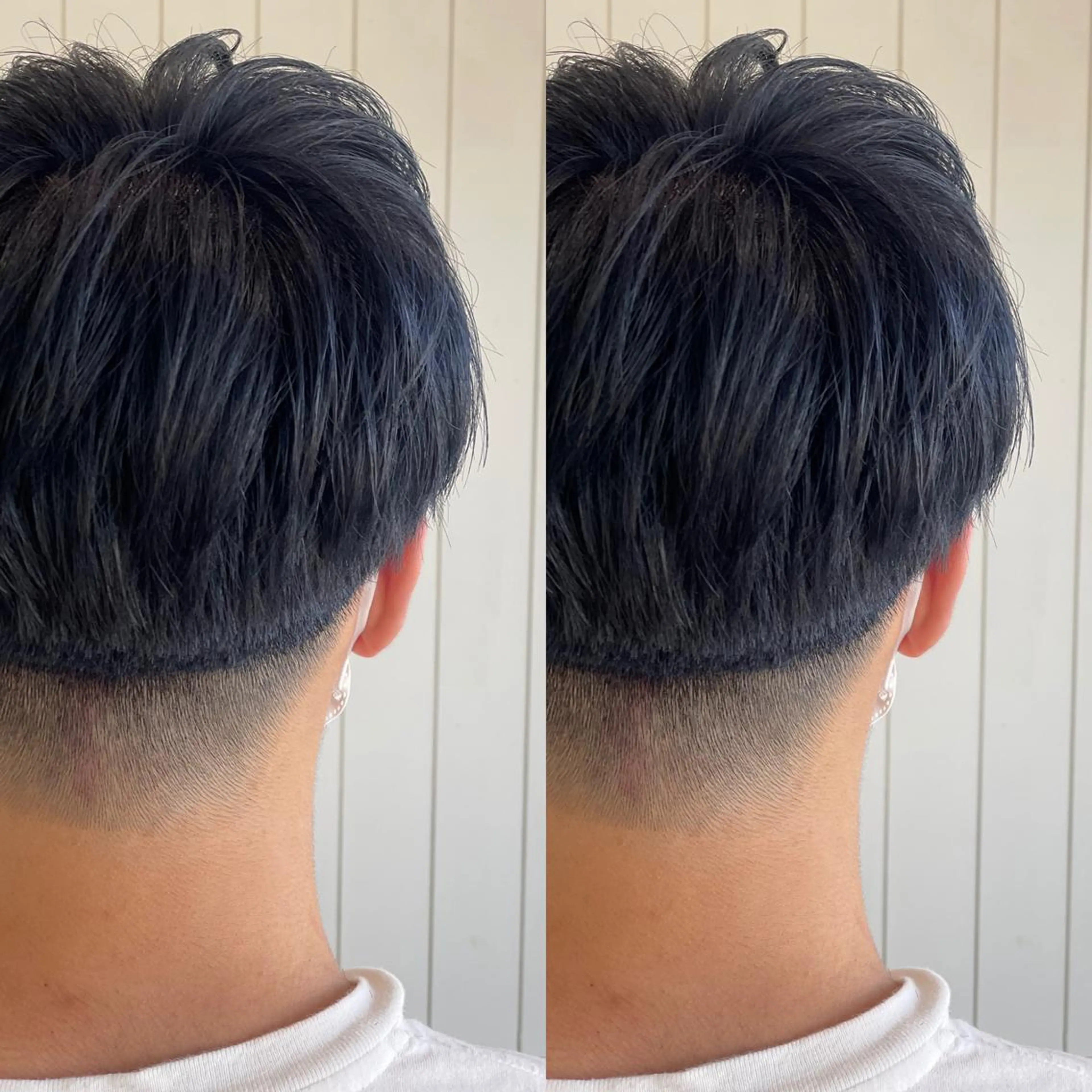 ショート カラー メンズ メンズ韓国風 韓国マッシュ マッシュ ブルーカラー ネイビーカラー Snaly カラー特化ページのヘアスタイル