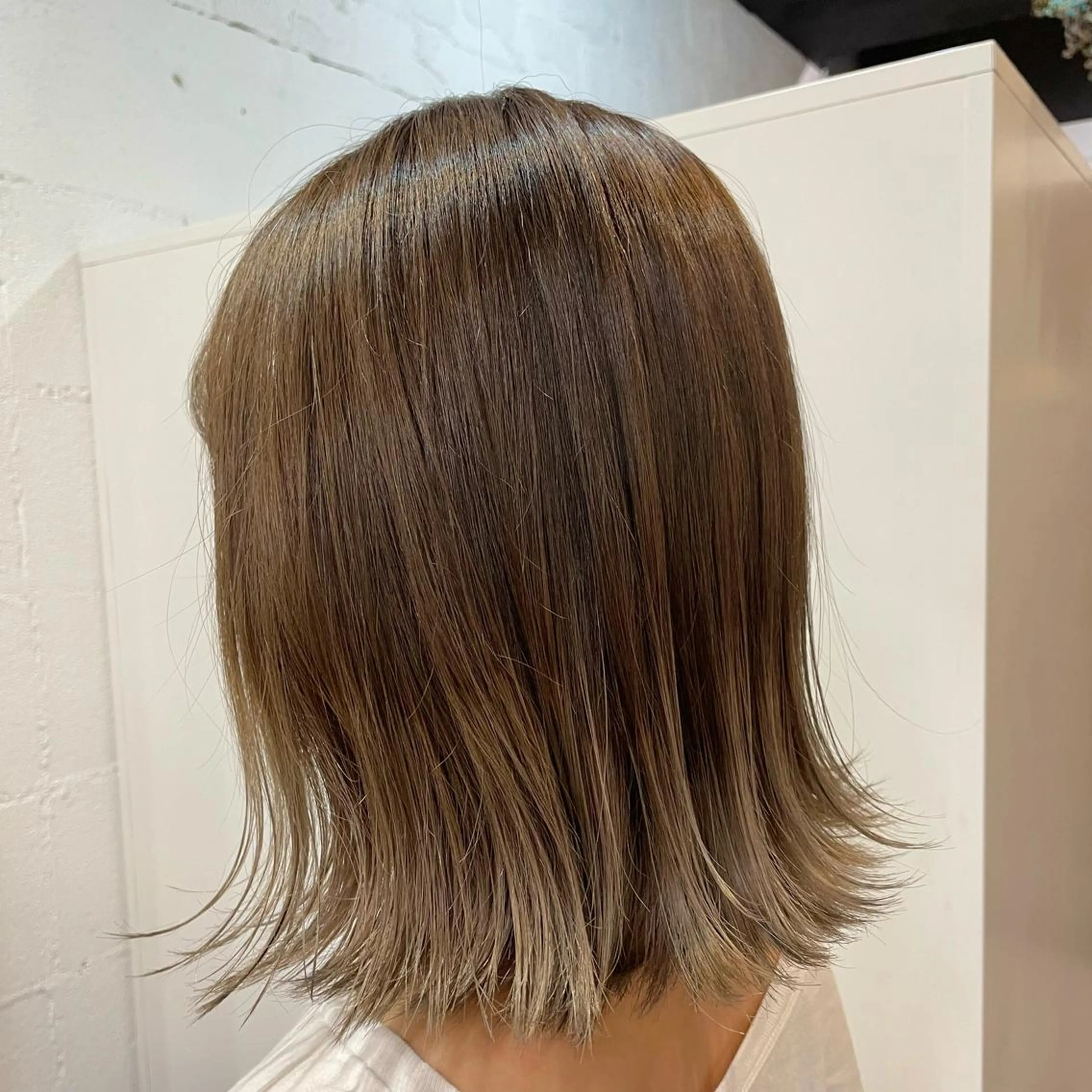 ミディアム カラー ヘアアレンジ ヘアカラー トリートメント 🎀ダブルカラーレイ ヤーyuuri🎀のヘアスタイル