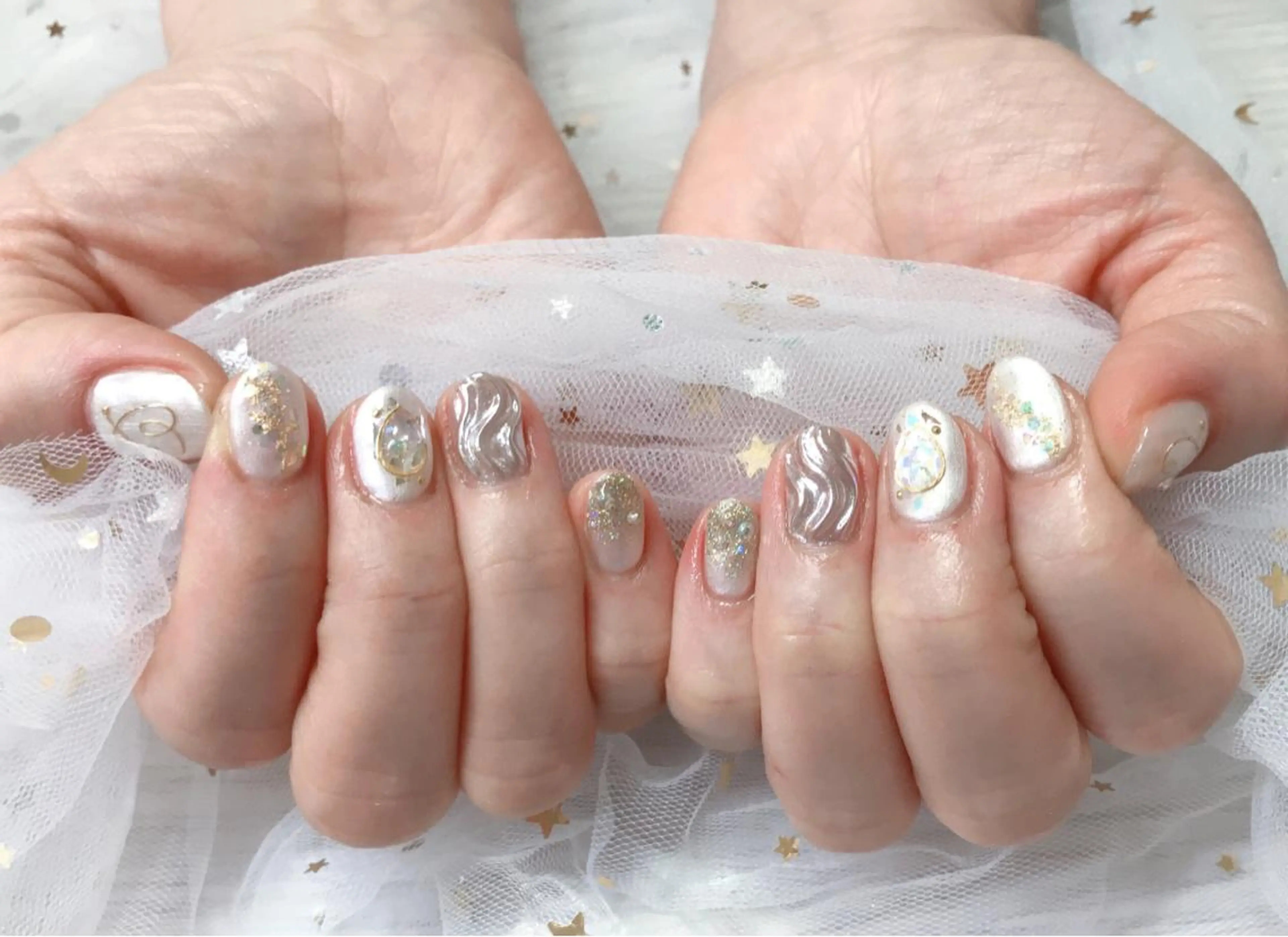 カラー ネイル Q Free nailsのネイルデザイン