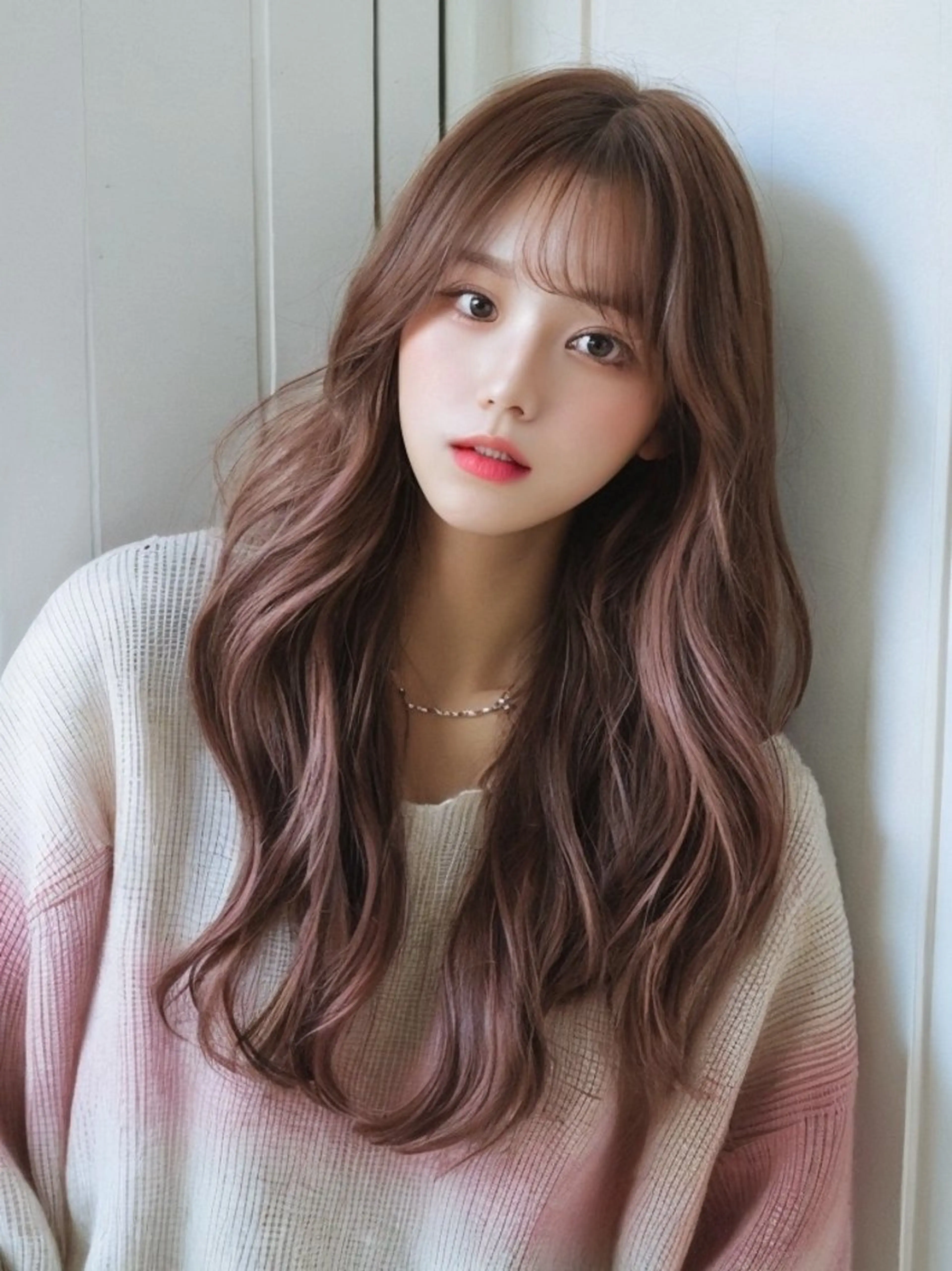 ロング カラー ピンクカラー Lehm所属・表参道/さあ や/大人ナチュラルのヘアスタイル