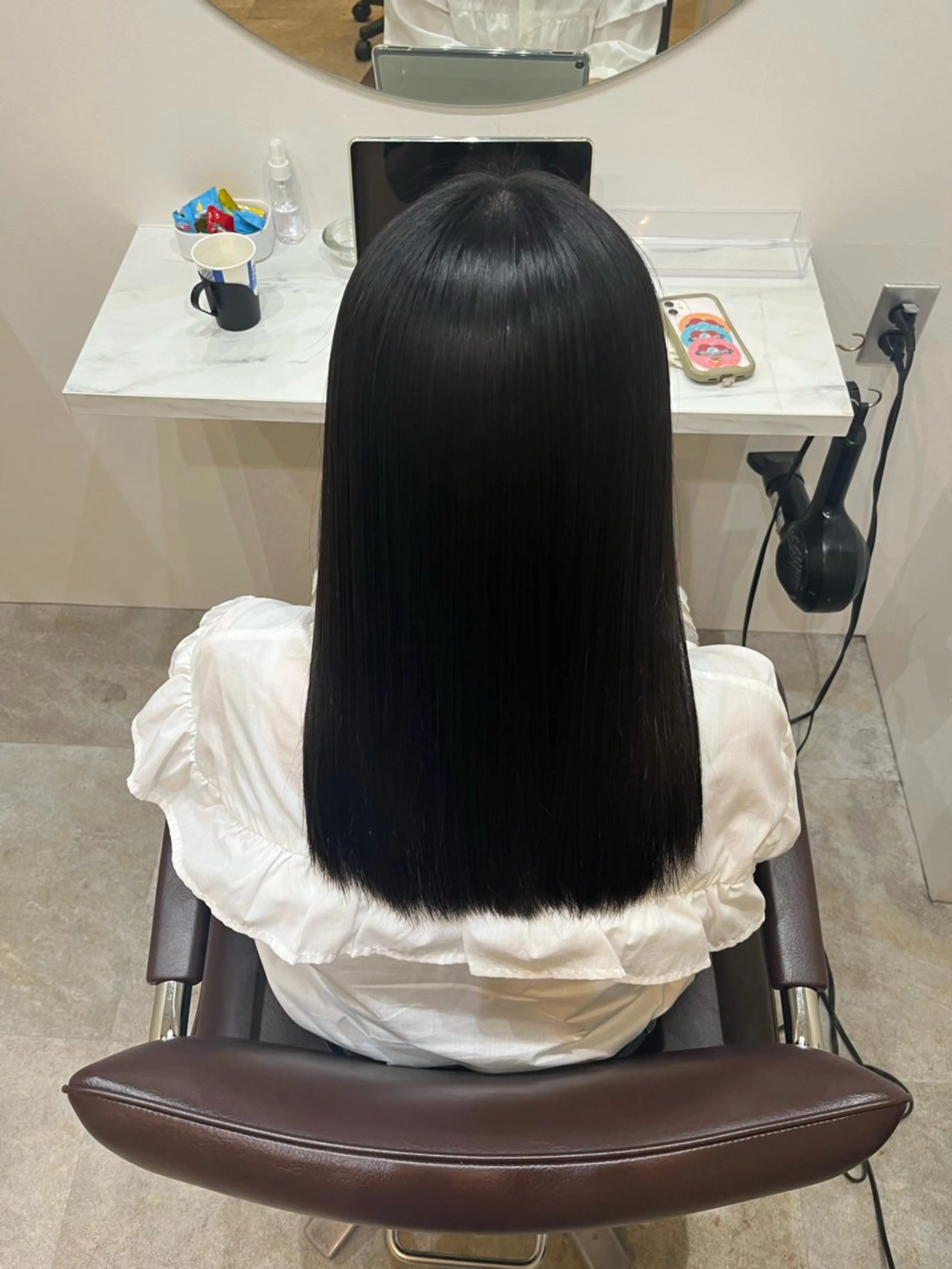 セミロング カット トリートメント 【髪質改善　艶髪】 布川　莉穂のヘアスタイル