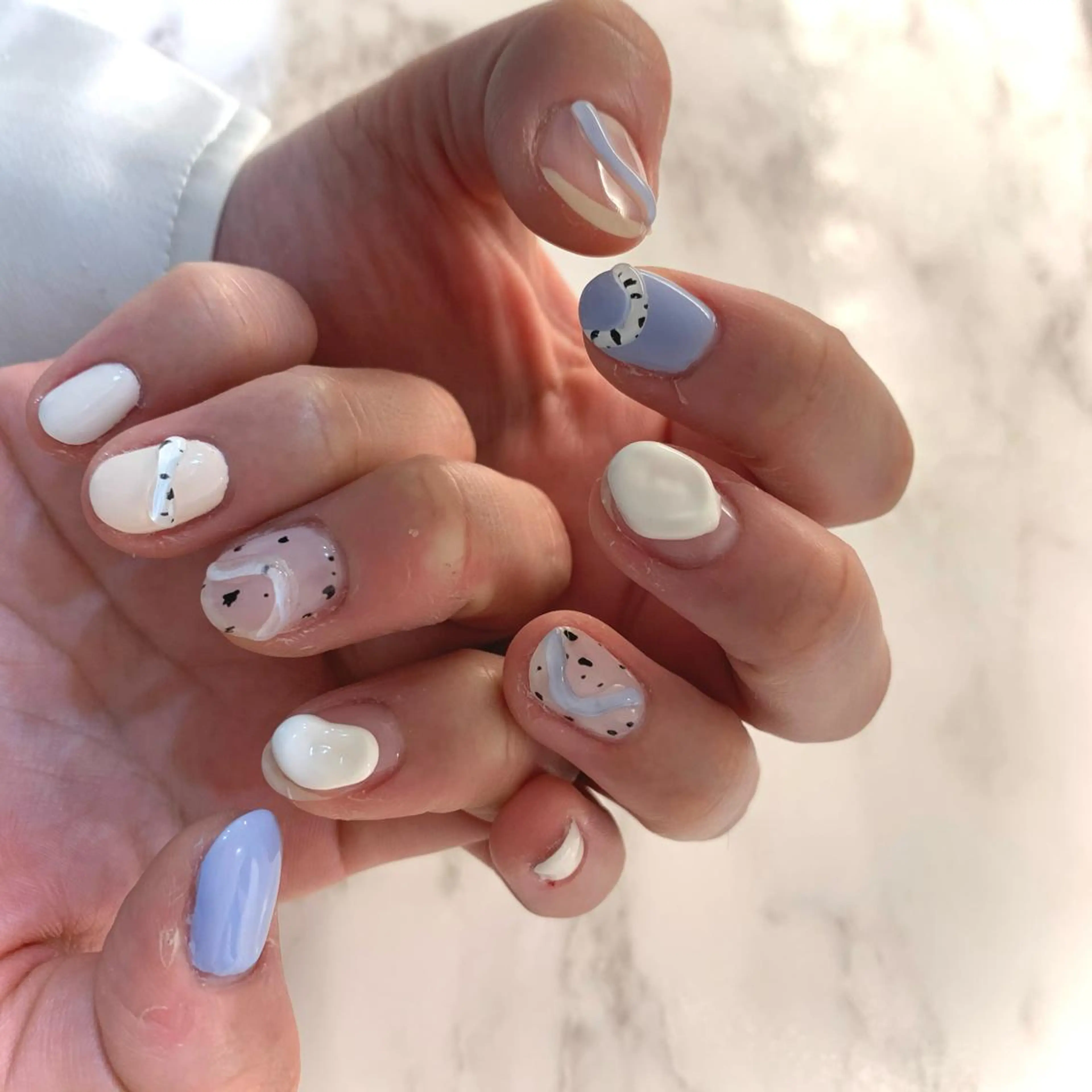 ネイル ハンドネイル フットネイル ゆびノさき茨木店 ニュアンス/アートのネイルデザイン