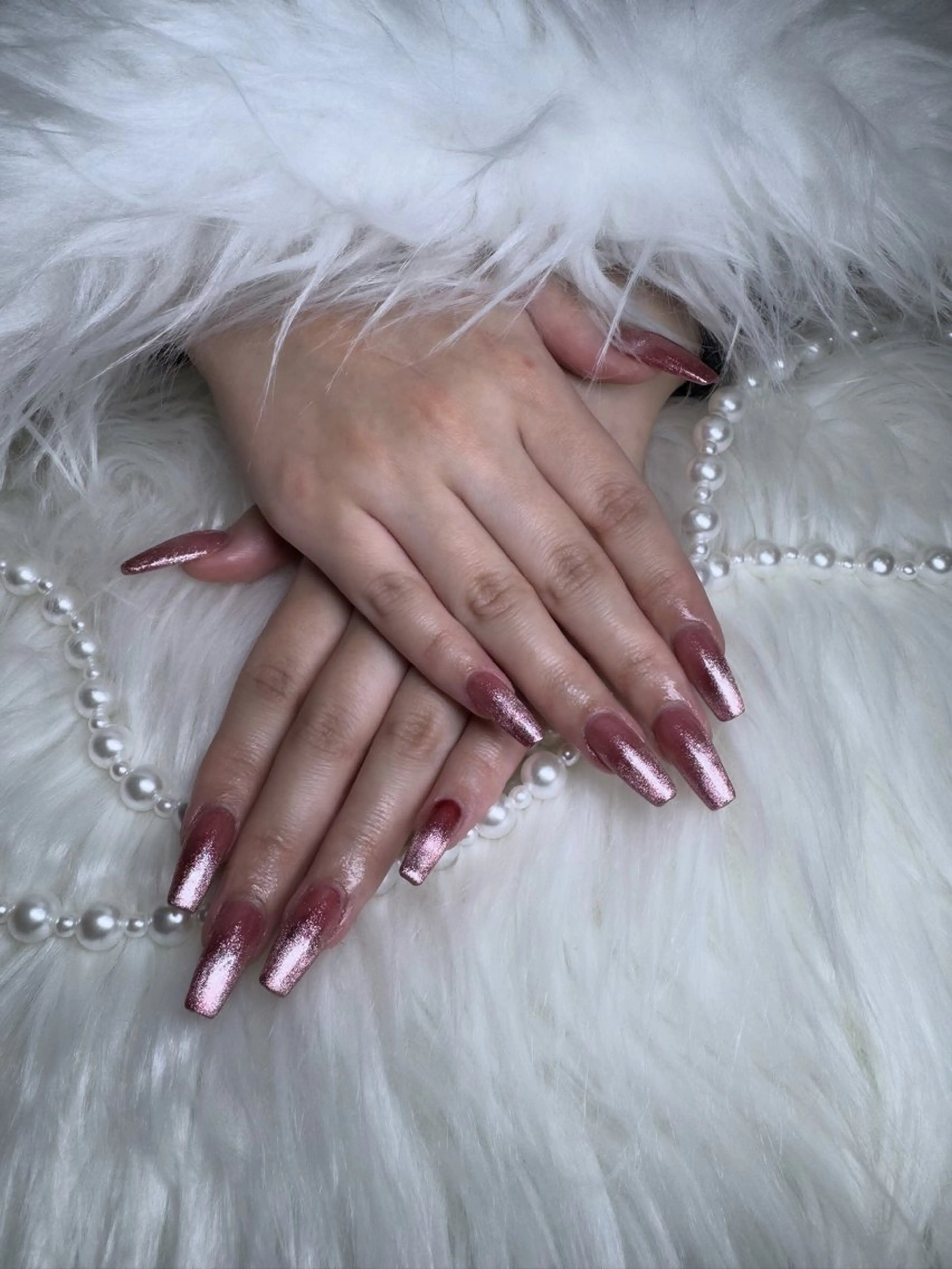 ネイル マグネットネイル スカルプネイル ハンドネイル ꕤ︎︎牧野 麻衣ꕤ︎︎のネイルデザイン