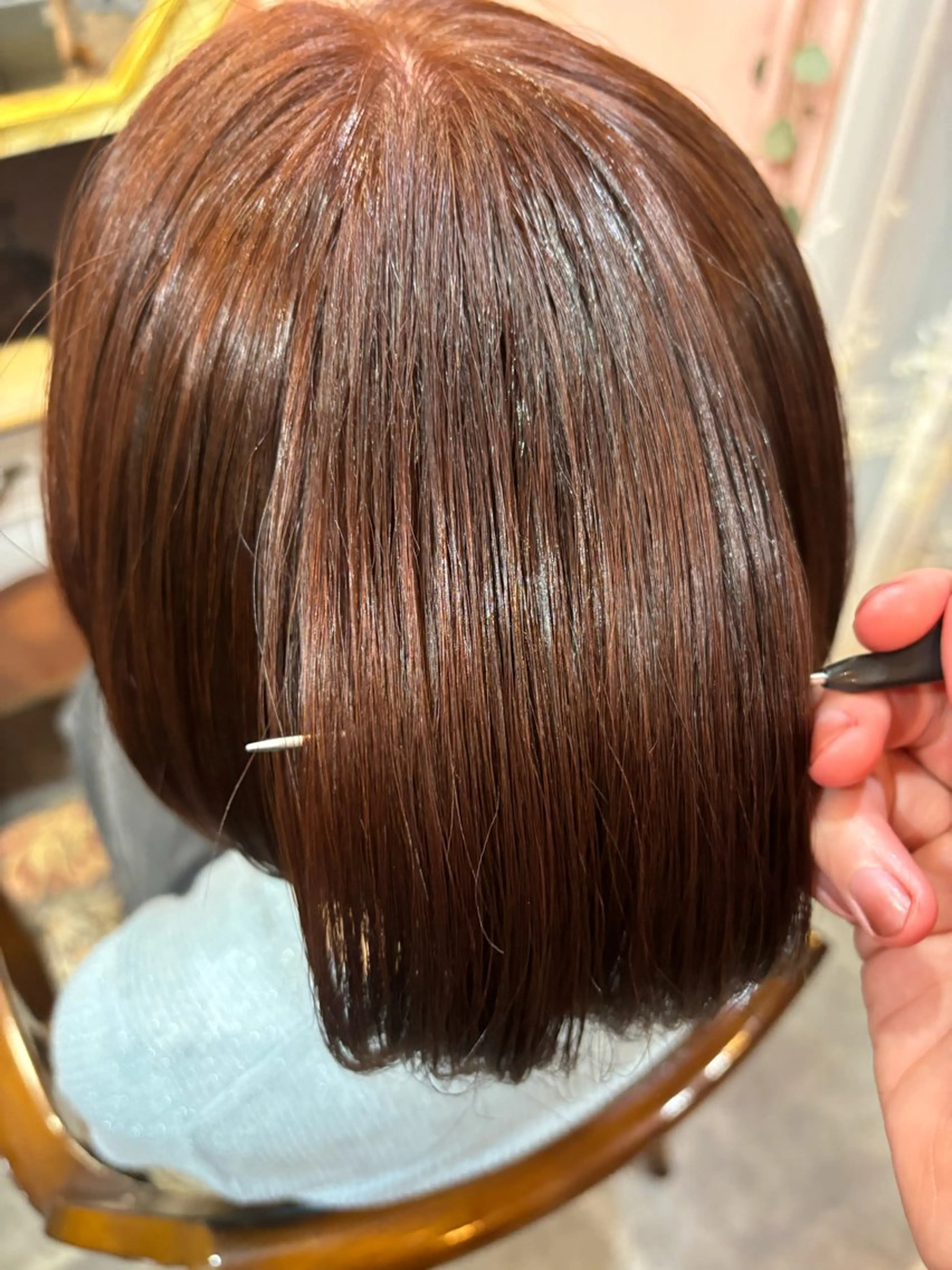 ショート カラー ブラウンカラー ピンクカラー ピンクブラウン YARD所属・住 真優/艶髪カラー /モデル様募集中✨のヘアスタイル