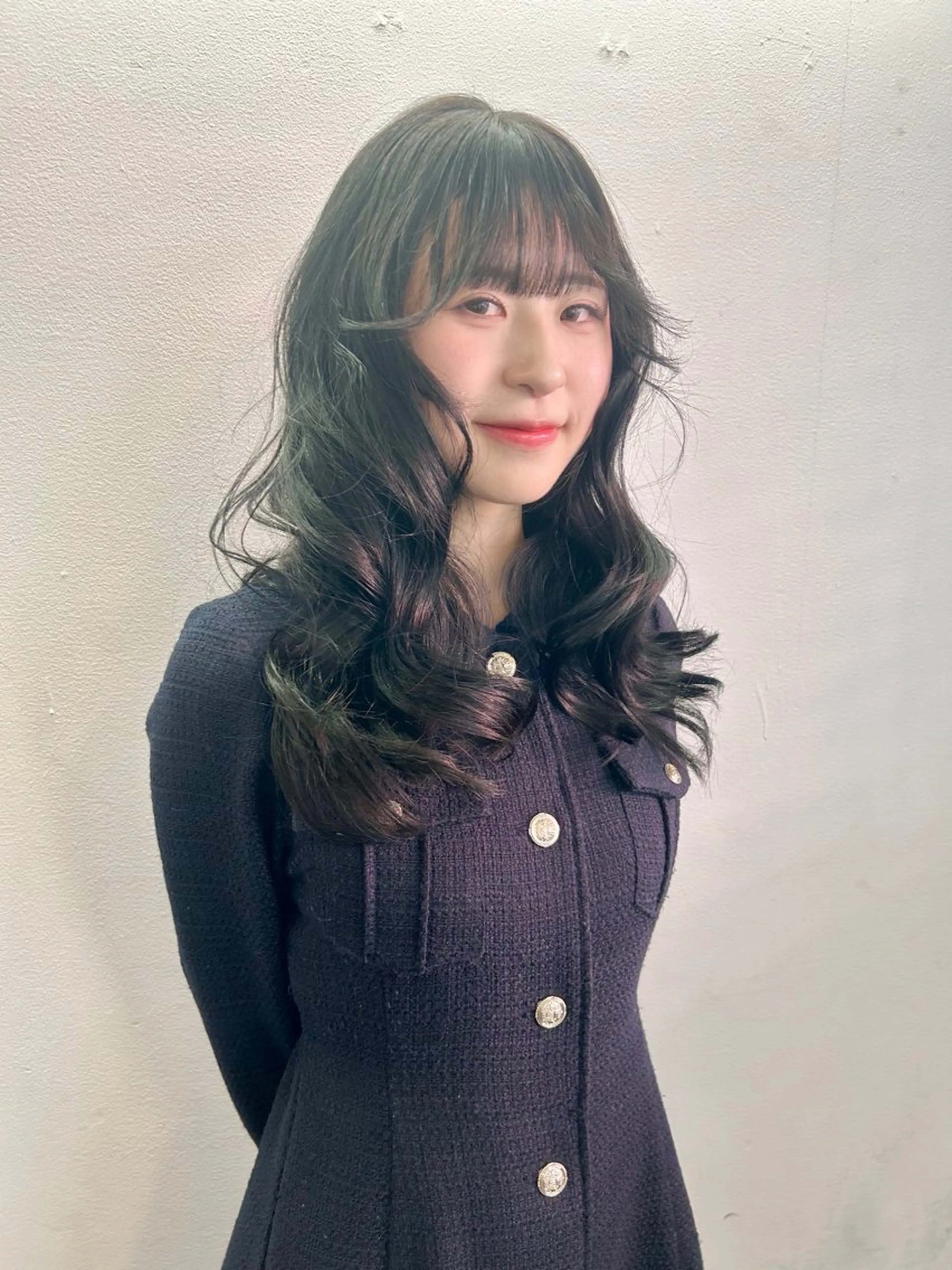 ロング カラー 透明感カラー カット ヘアカラー ゆほこ クリーミーcolorのヘアスタイル