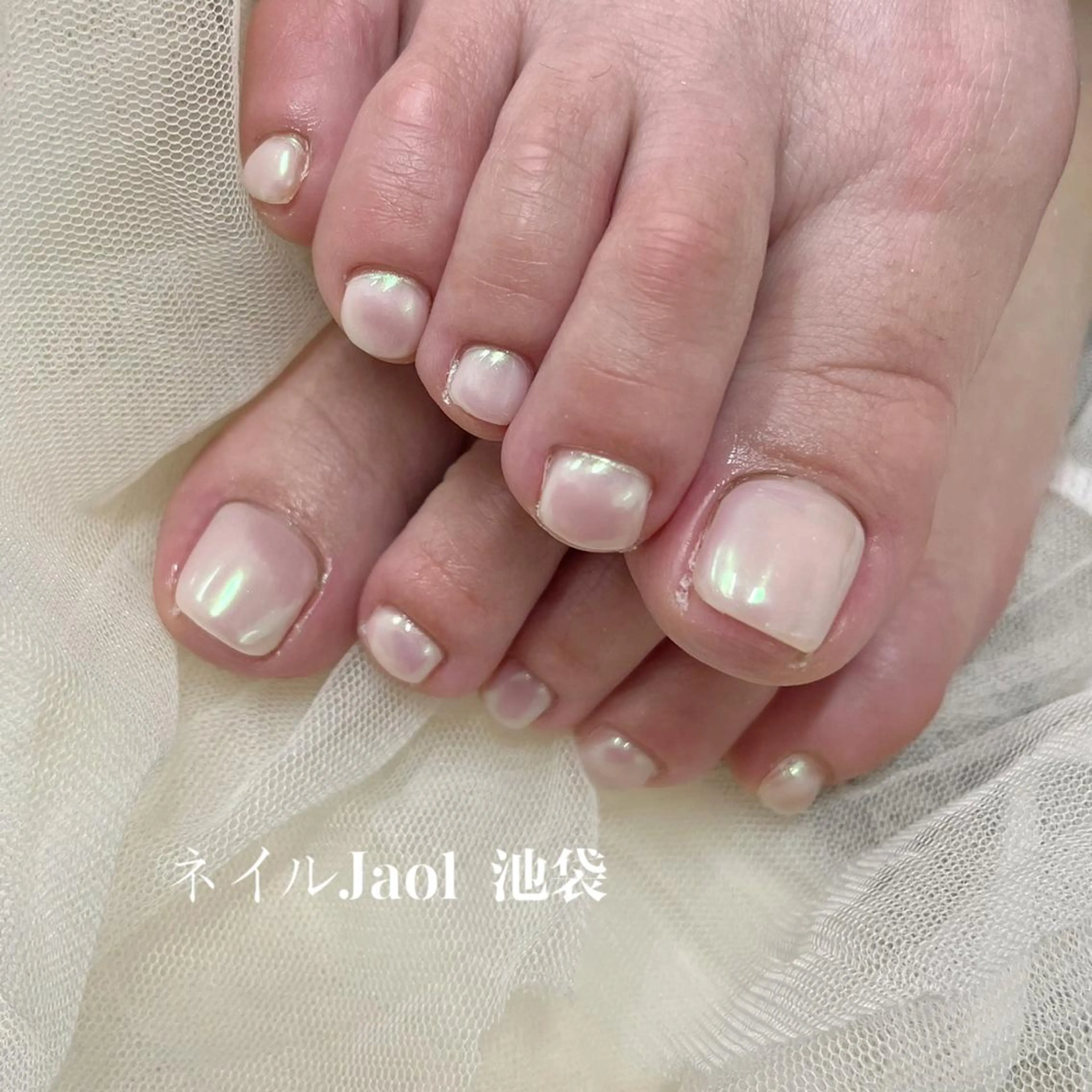 ショート フットネイル nail jaol池袋店所属・ネイルJaol 池袋のネイルデザイン