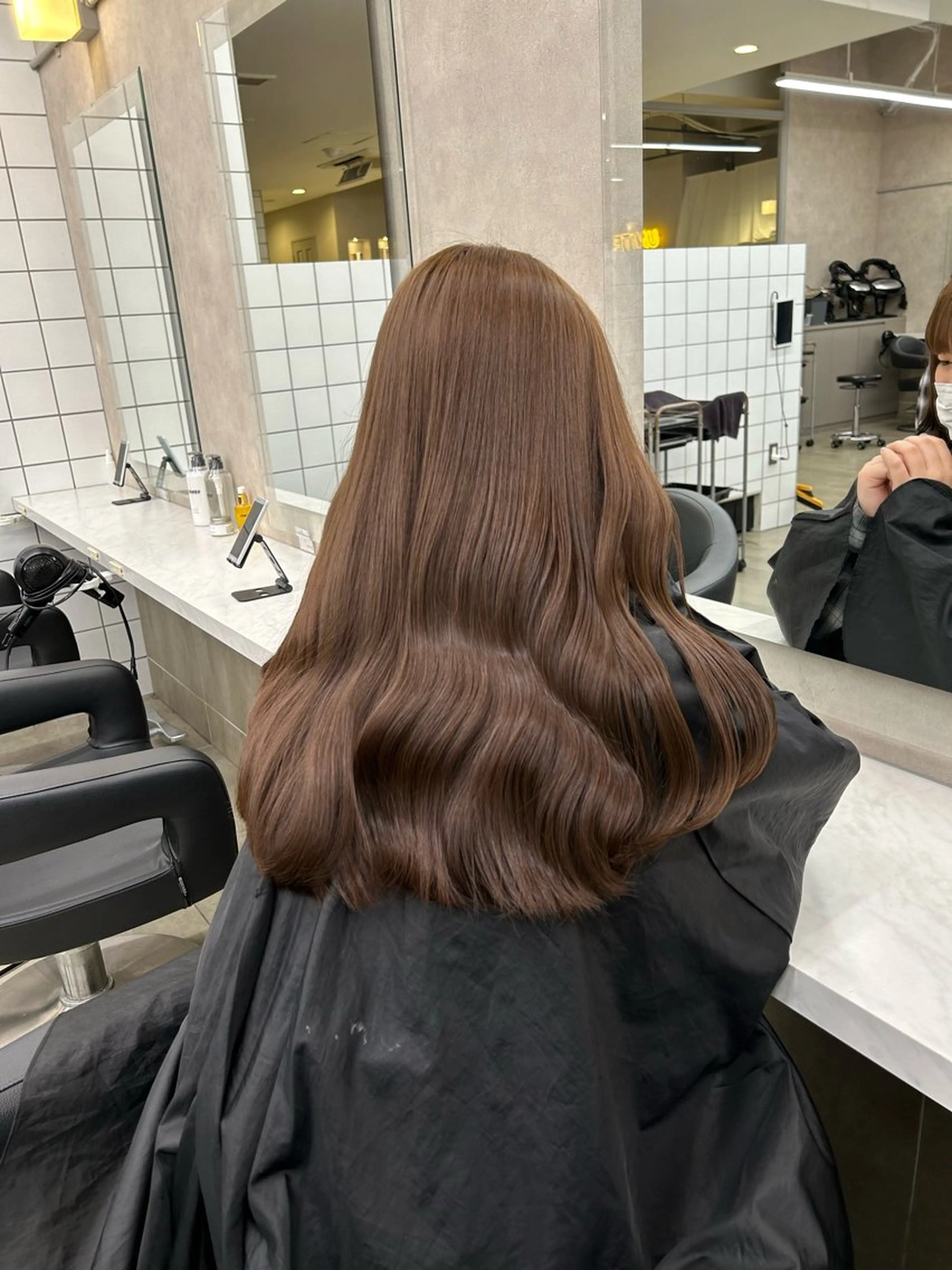 カラー 透明感ベージュ🤎 ナチュラルレイヤーのヘアスタイル