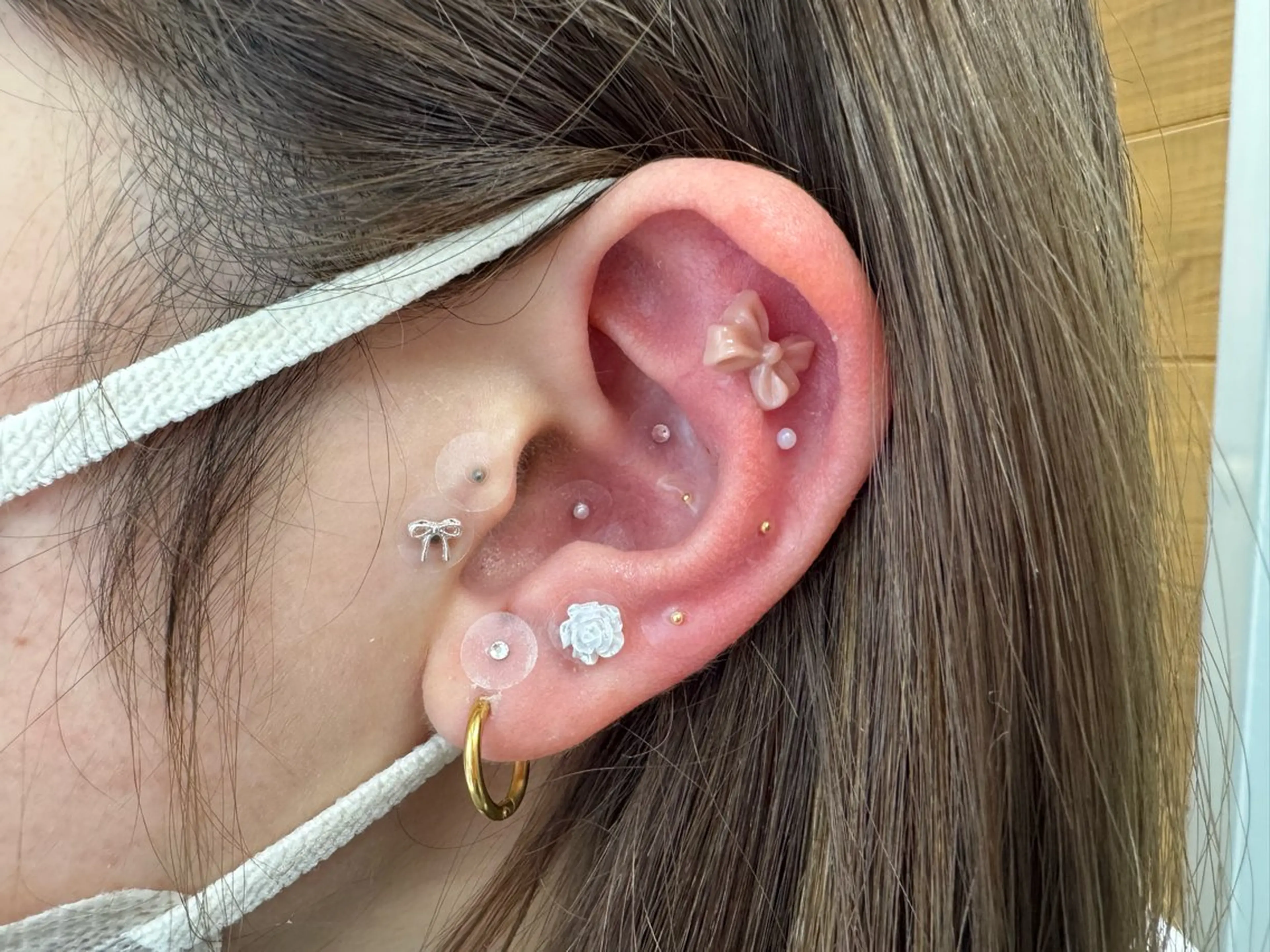 耳つぼジュエリー👂🎀*. ﾟ両耳20粒までの写真