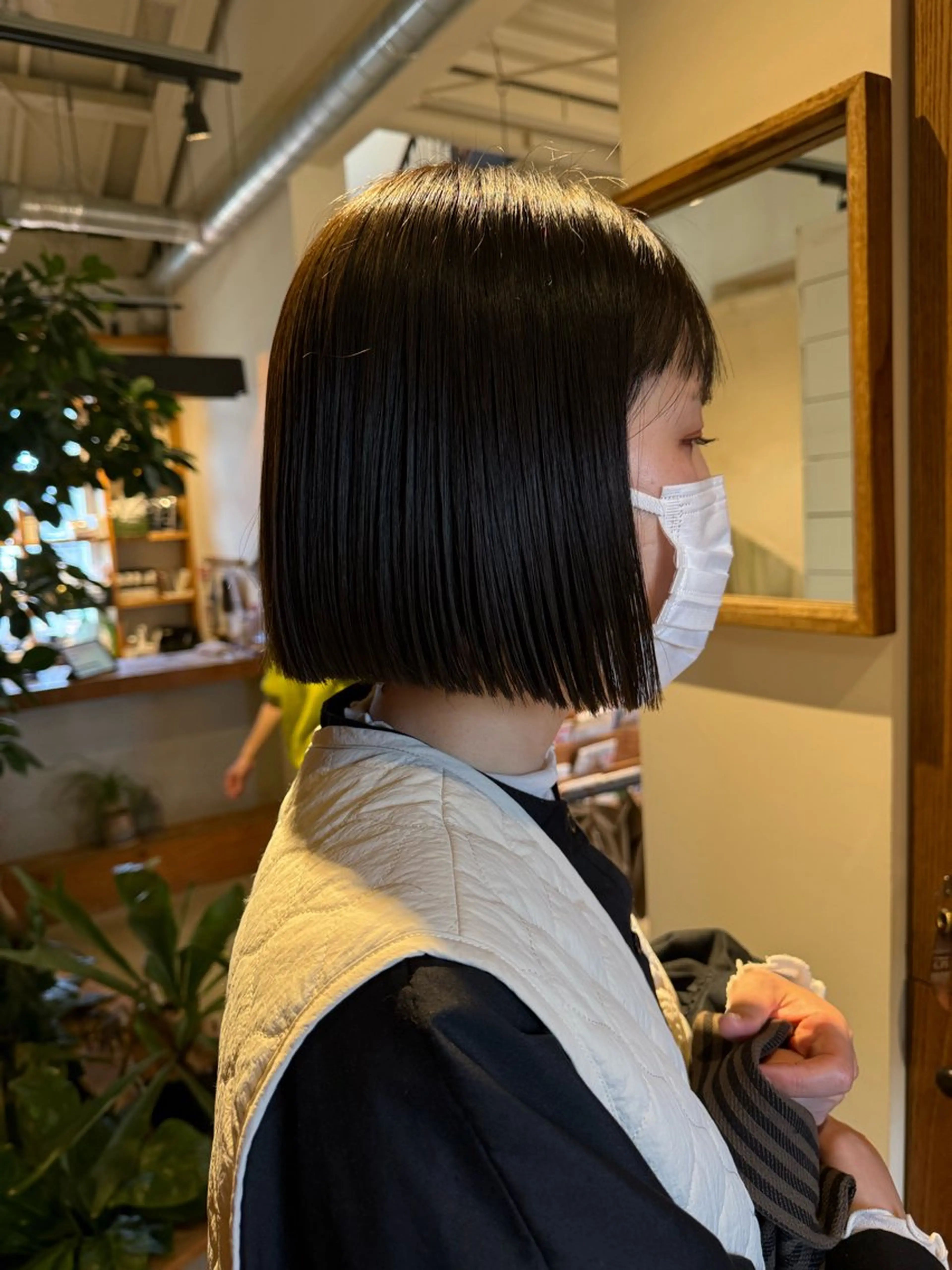 切りっぱなしボブの写真