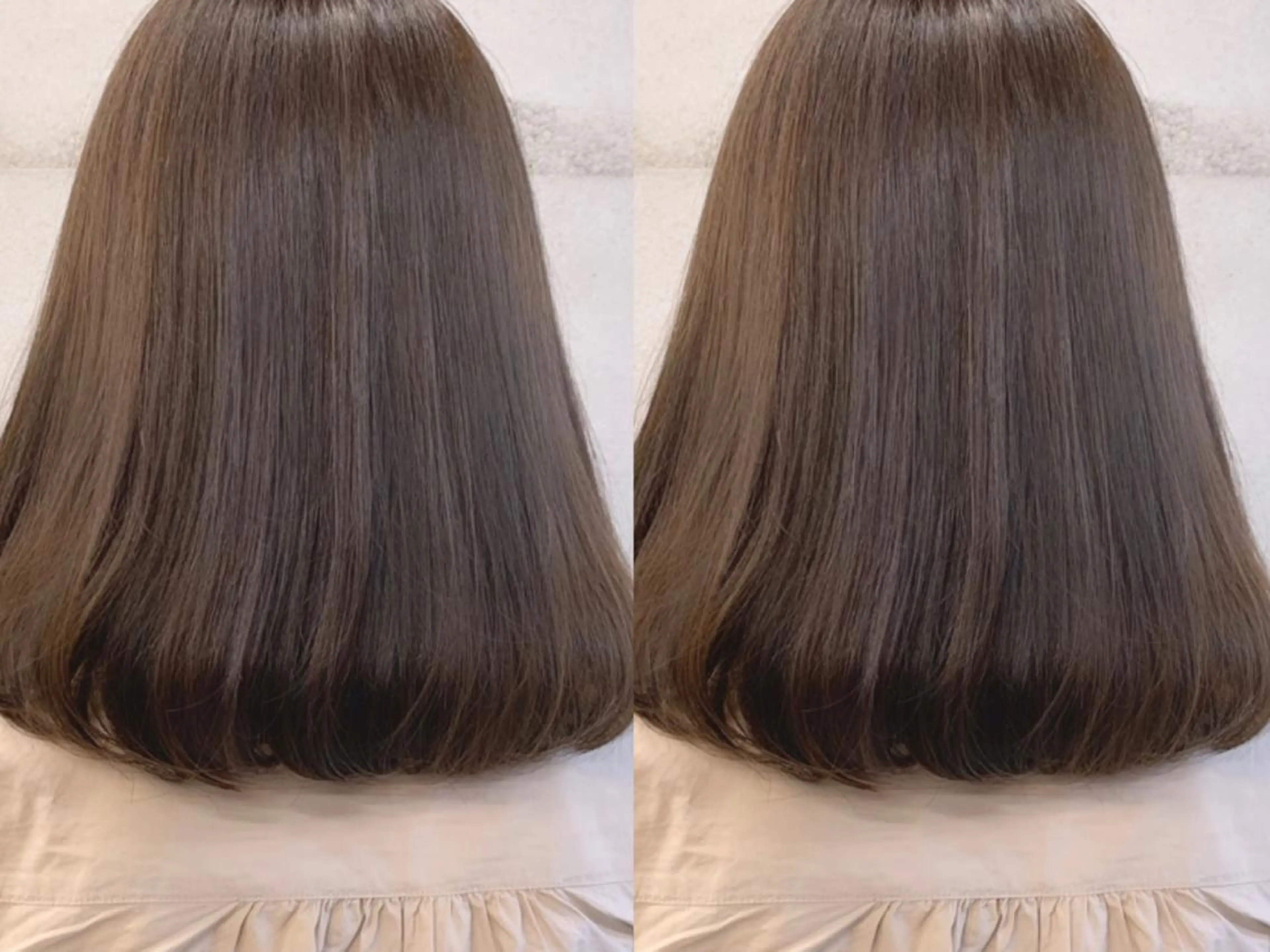 ミディアム カラー 透明感/オリーブ/ グレージュ/YUKAのヘアスタイル