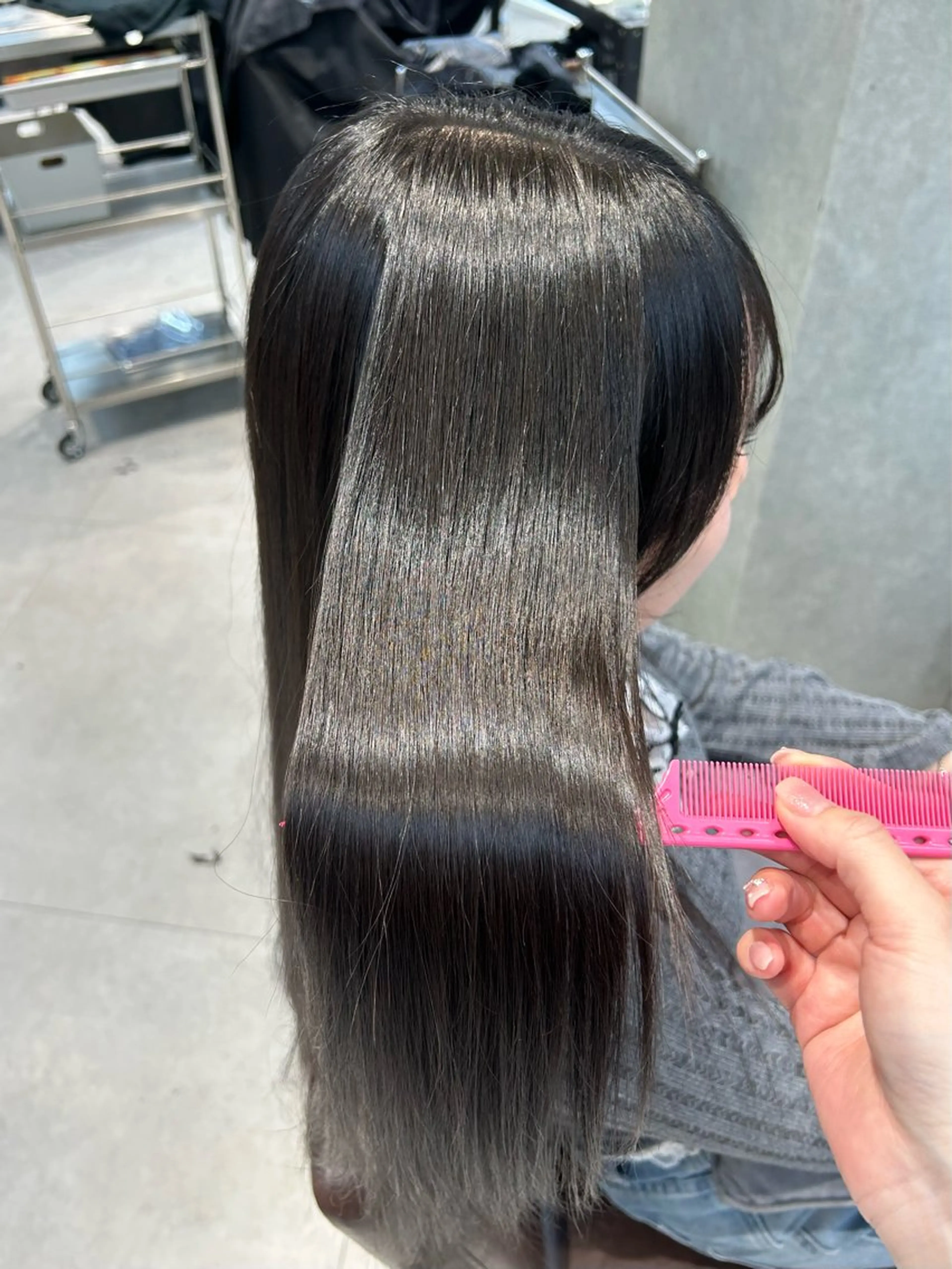 ロング 縮毛矯正 nina/髪質改善 /柔らかな艶髪🫧のヘアスタイル