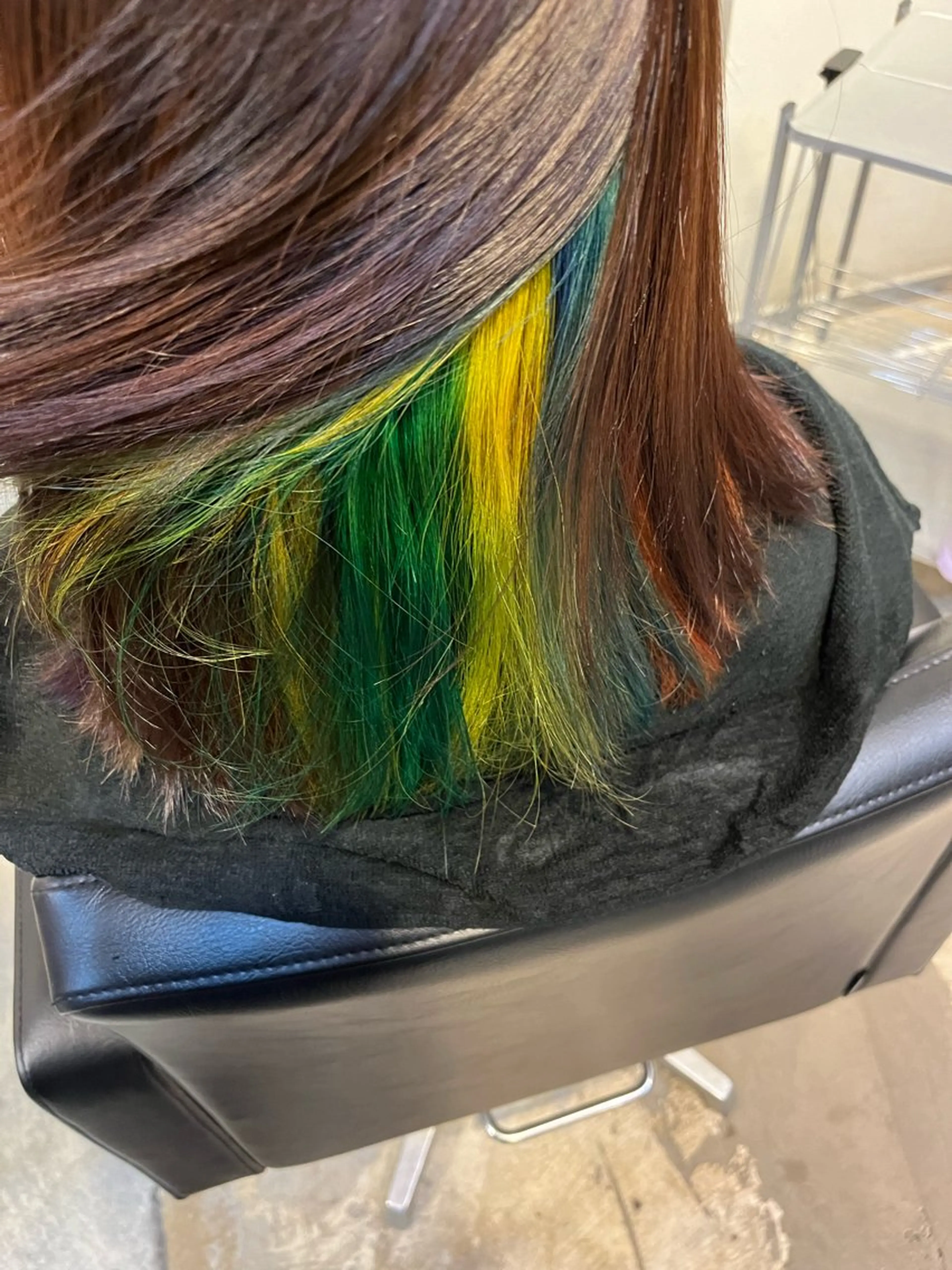 ミディアム ヘアカラー 松倉 沙奈のヘアスタイル