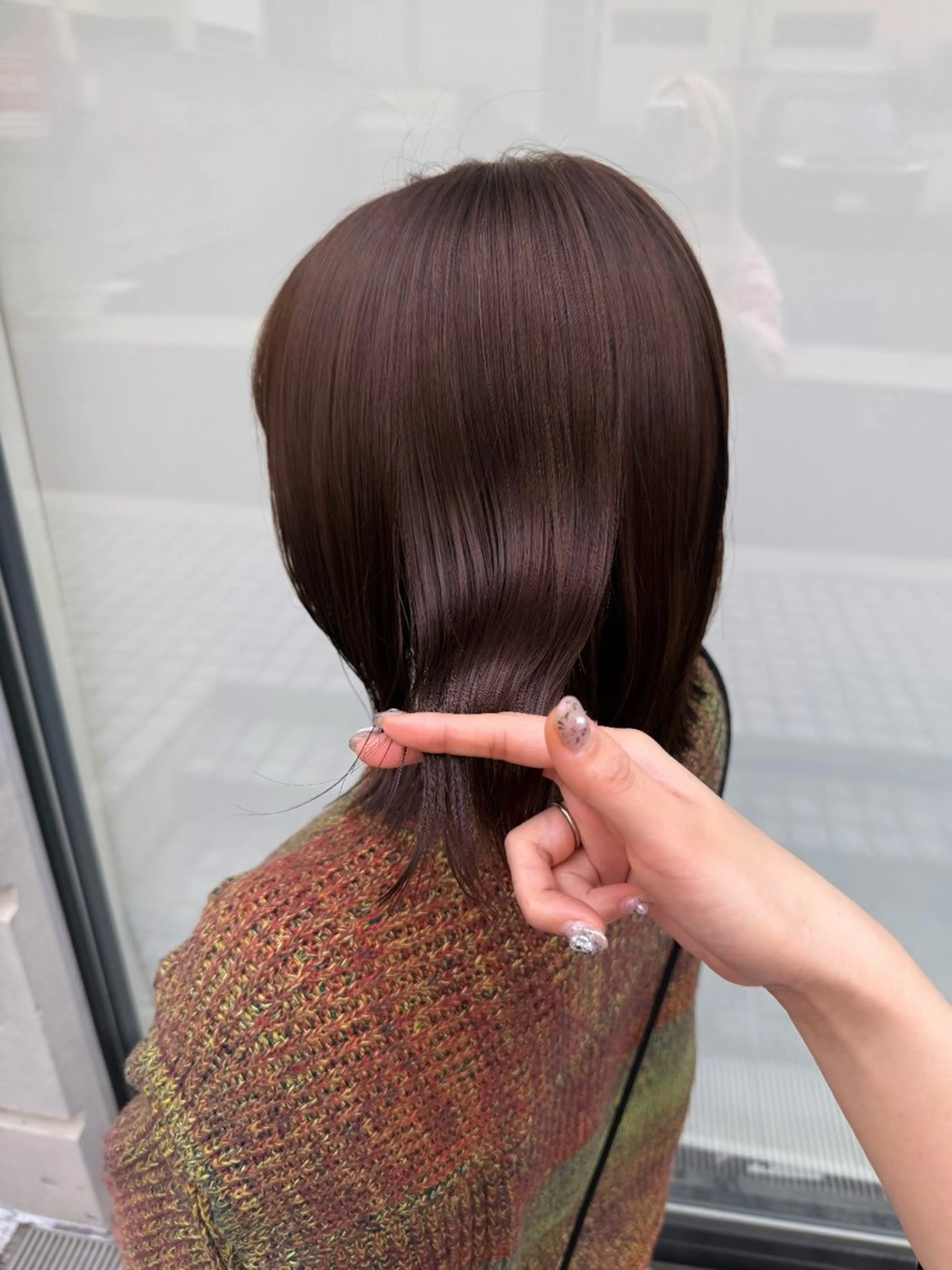 ミディアム カラー ブラウンカラー ヘーゼル カット ヘアカラー トリートメント Miku❇️ フェイスレイヤーのヘアスタイル