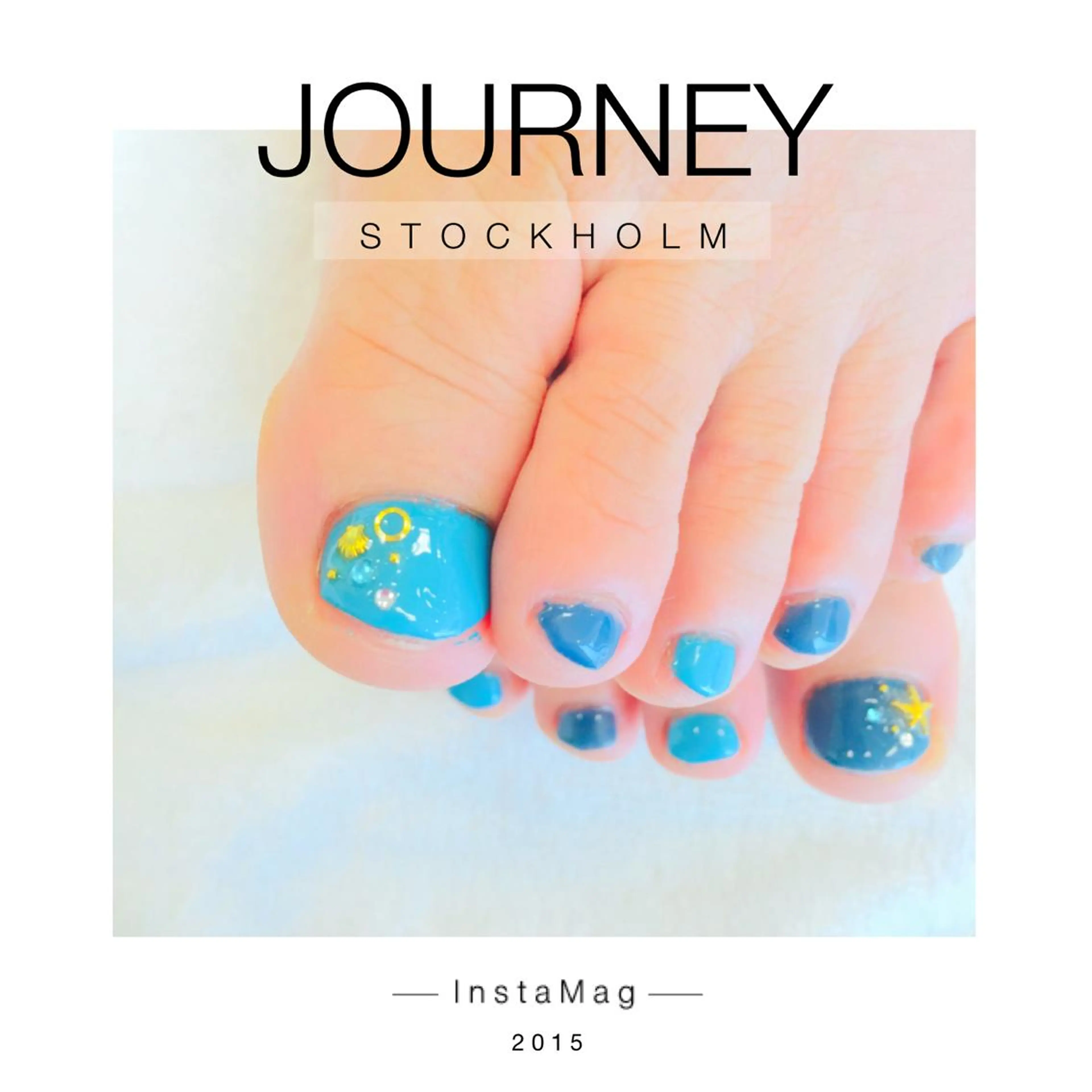 ネイル ブルー フットネイル Ly   hair（リーヘア）所属・Lyhair🦊🎀 AKIのヘアスタイル