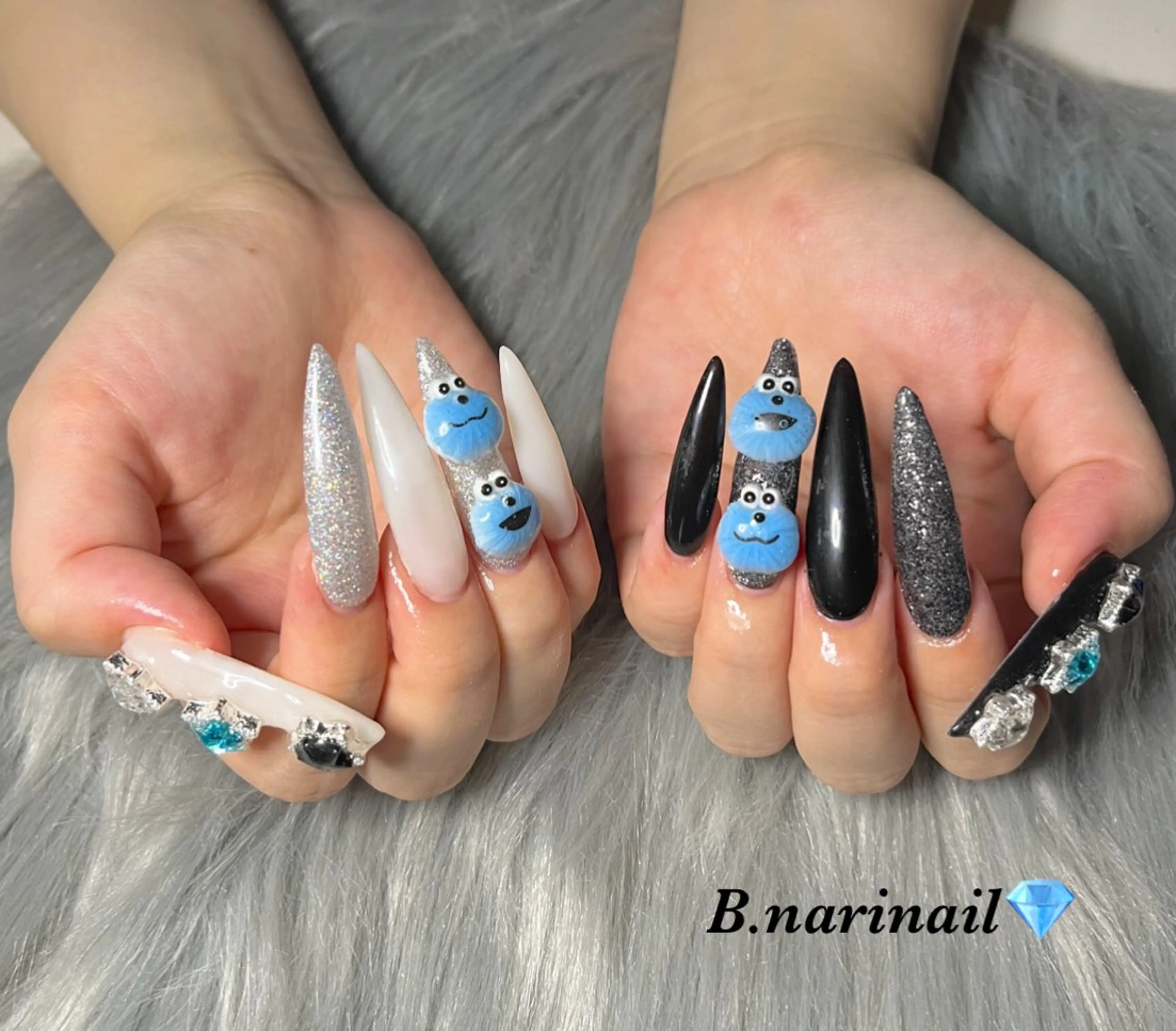 やり放題(XL+0.5)✨チップスカルプで長さだし✨オフなし❌ケア込み💎 無制限パーツ付け放題💖の写真