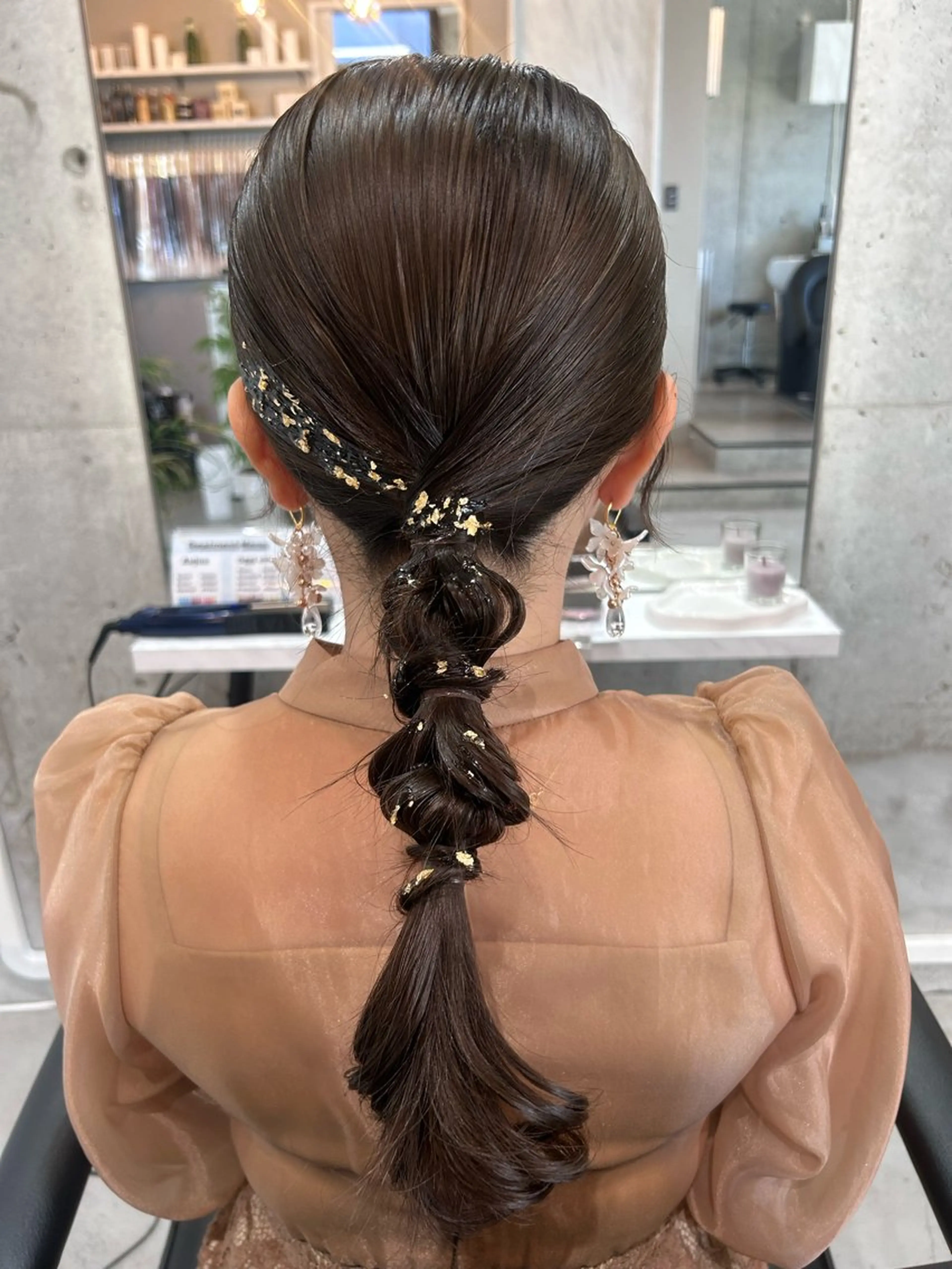 ロング ヘアアレンジ 結婚式・ブライダル ヘアセット 池田 華怜のヘアスタイル