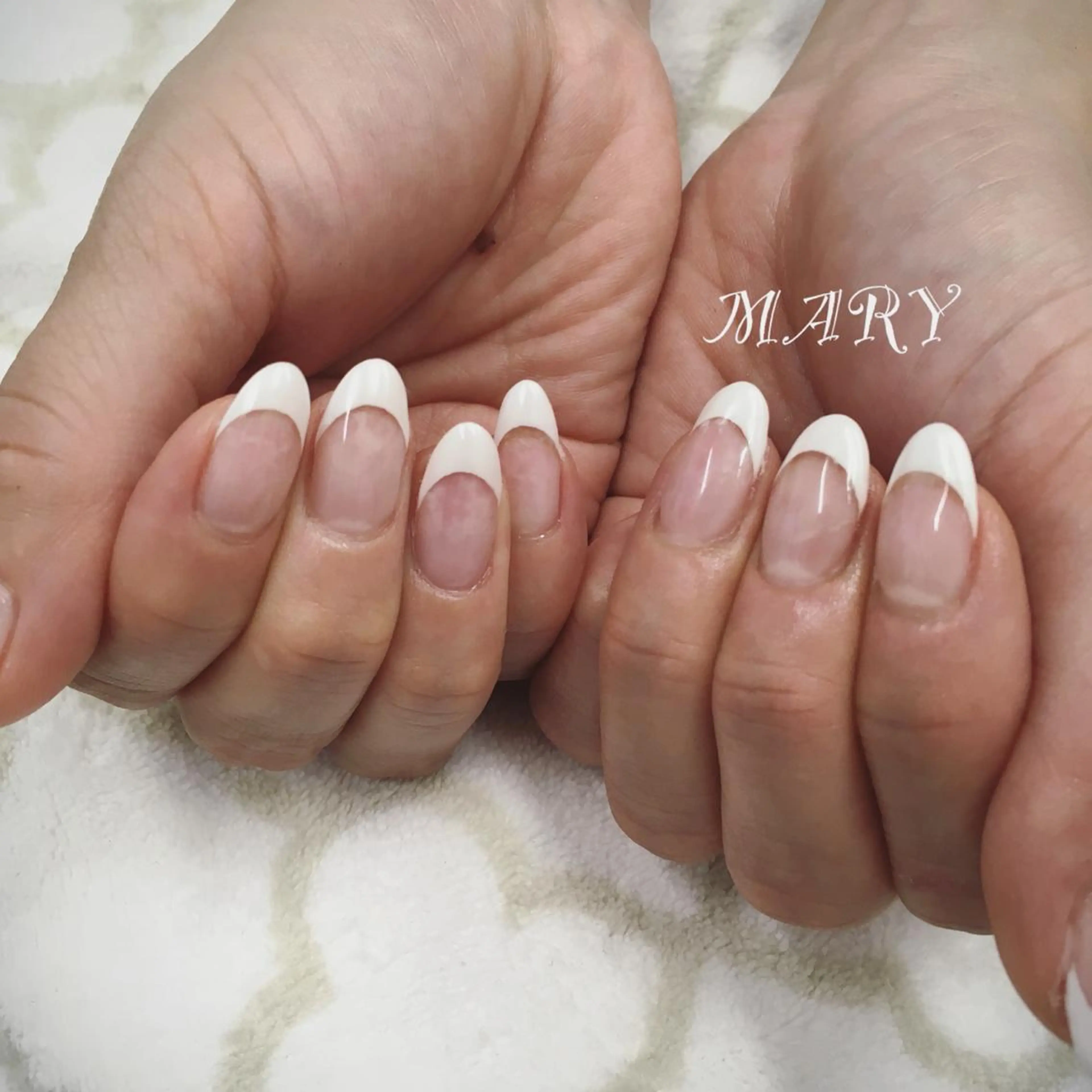 ネイル フレンチネイル Mary nail所属・Mary nail .narumiのネイルデザイン