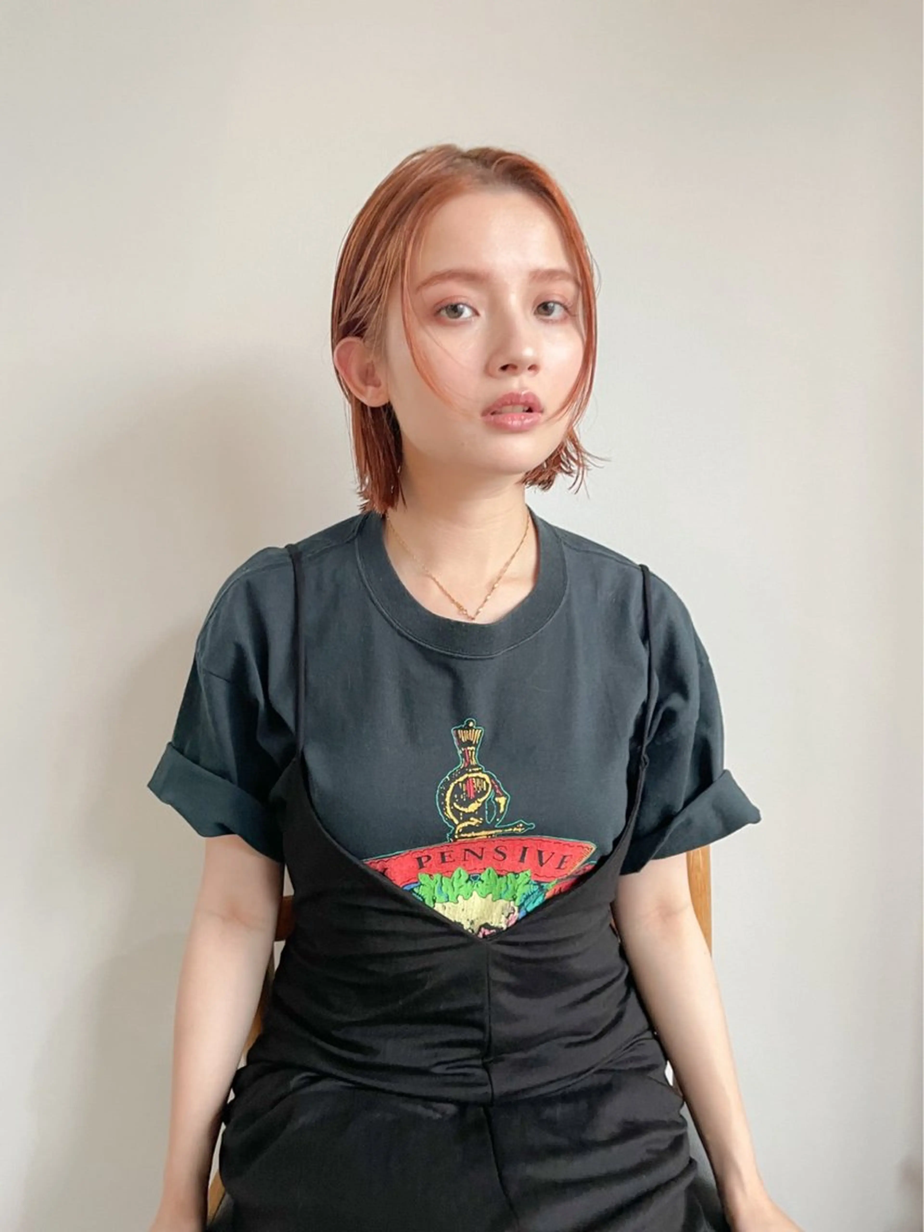 ショート カラー パーマ ショートボブ アディクシーカラー ブリーチ ケアブリーチ デザインカラー カット ヘアカラー トリートメント CEINE【セーヌ】 三軒茶屋のヘアスタイル