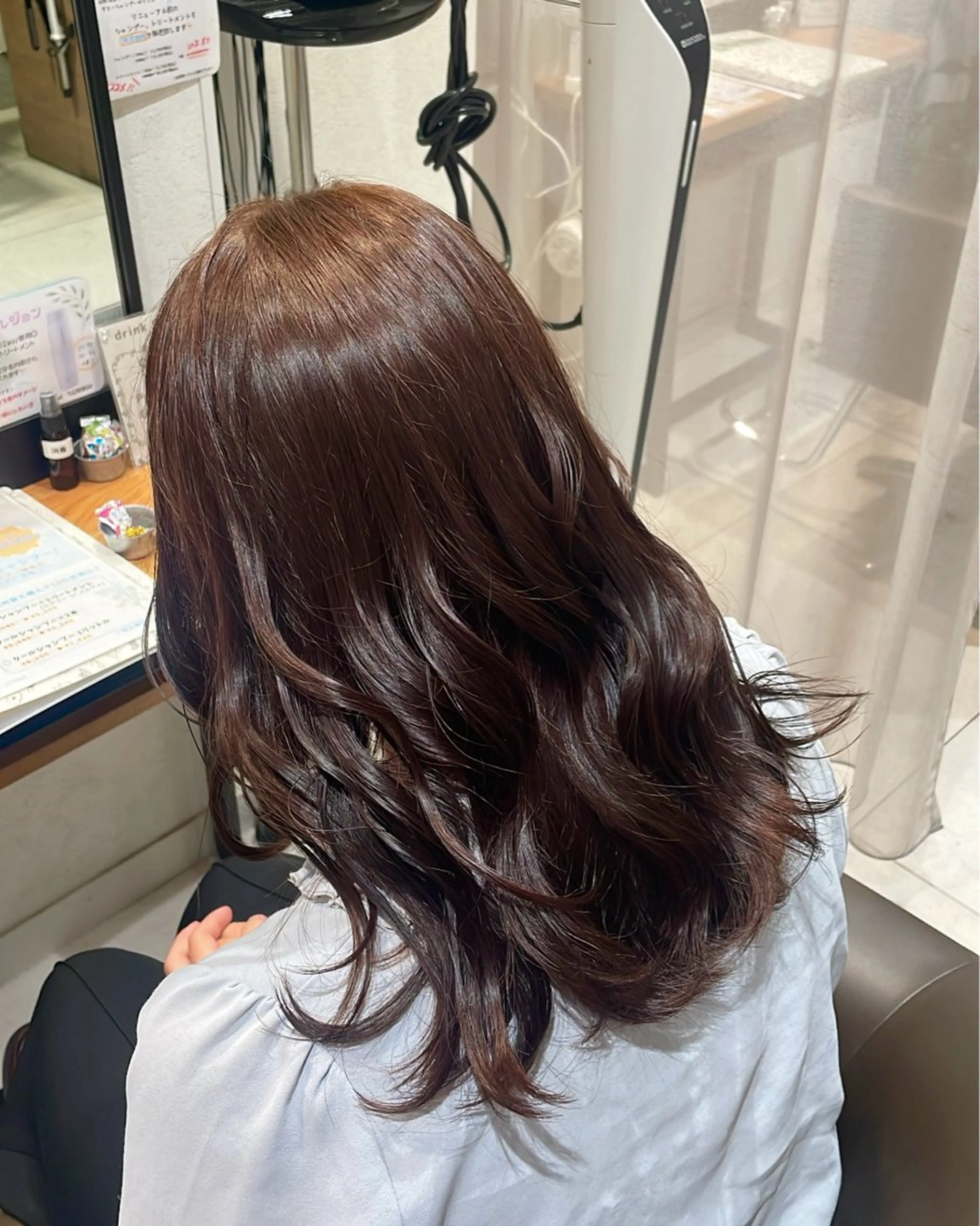 セミロング ヘアカラー トリートメント ハルカ/暖色カラー/ ブリーチカラーのヘアスタイル