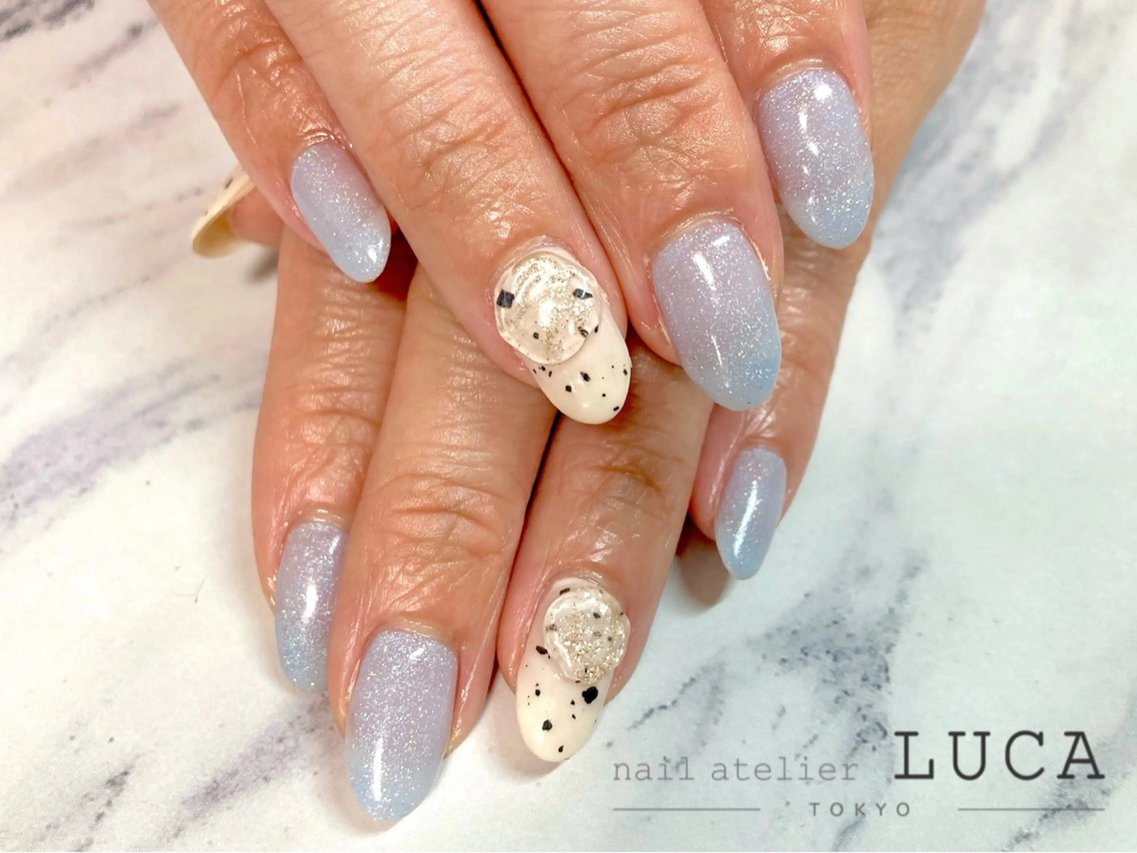 ネイル フレンチネイル ジェルネイル パラジェル ハンドネイル ネイルアトリエルカ 落合のネイルデザイン