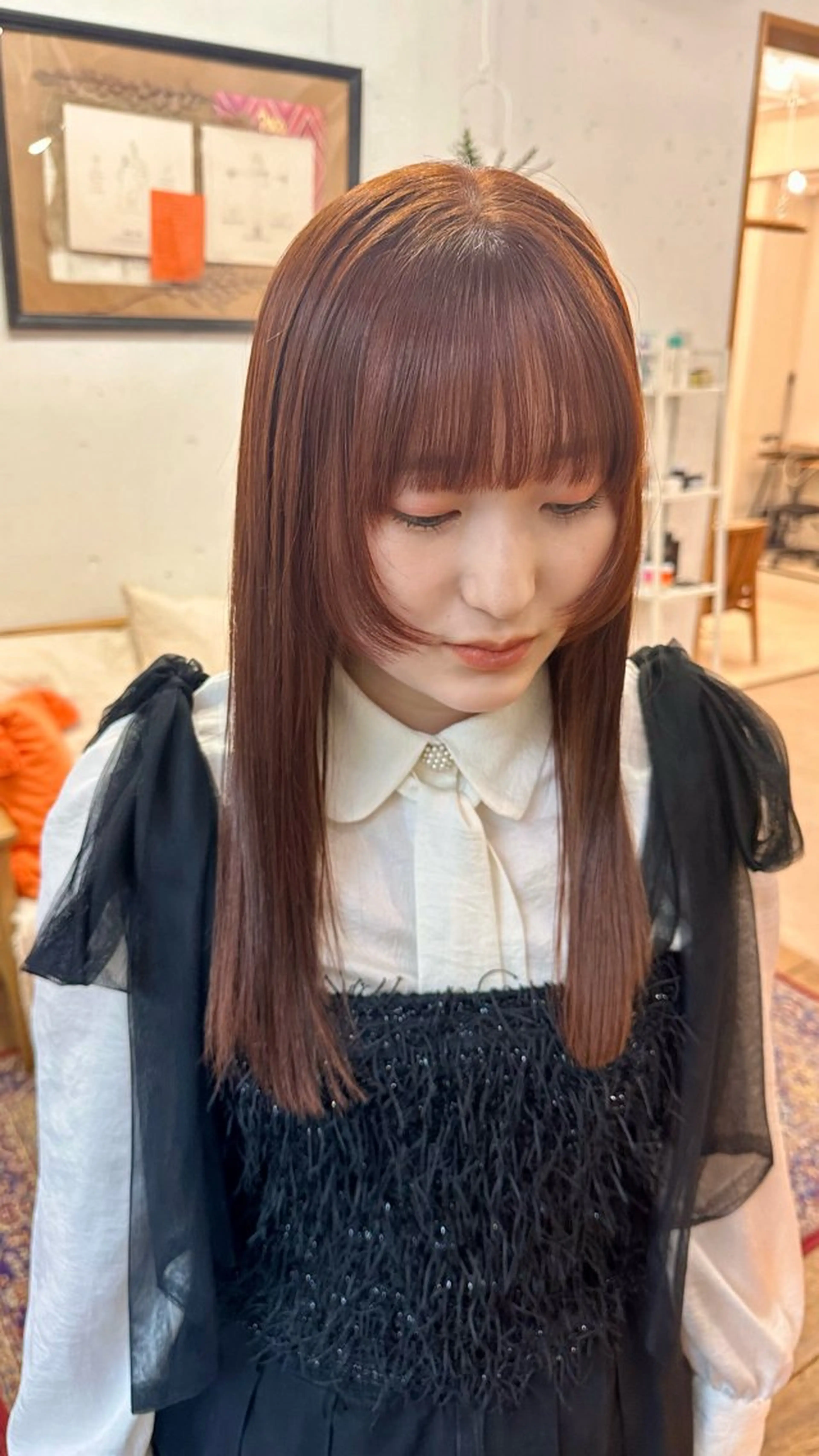 ロング カラー 🪭risa 暖色/レイヤー🪭のヘアスタイル