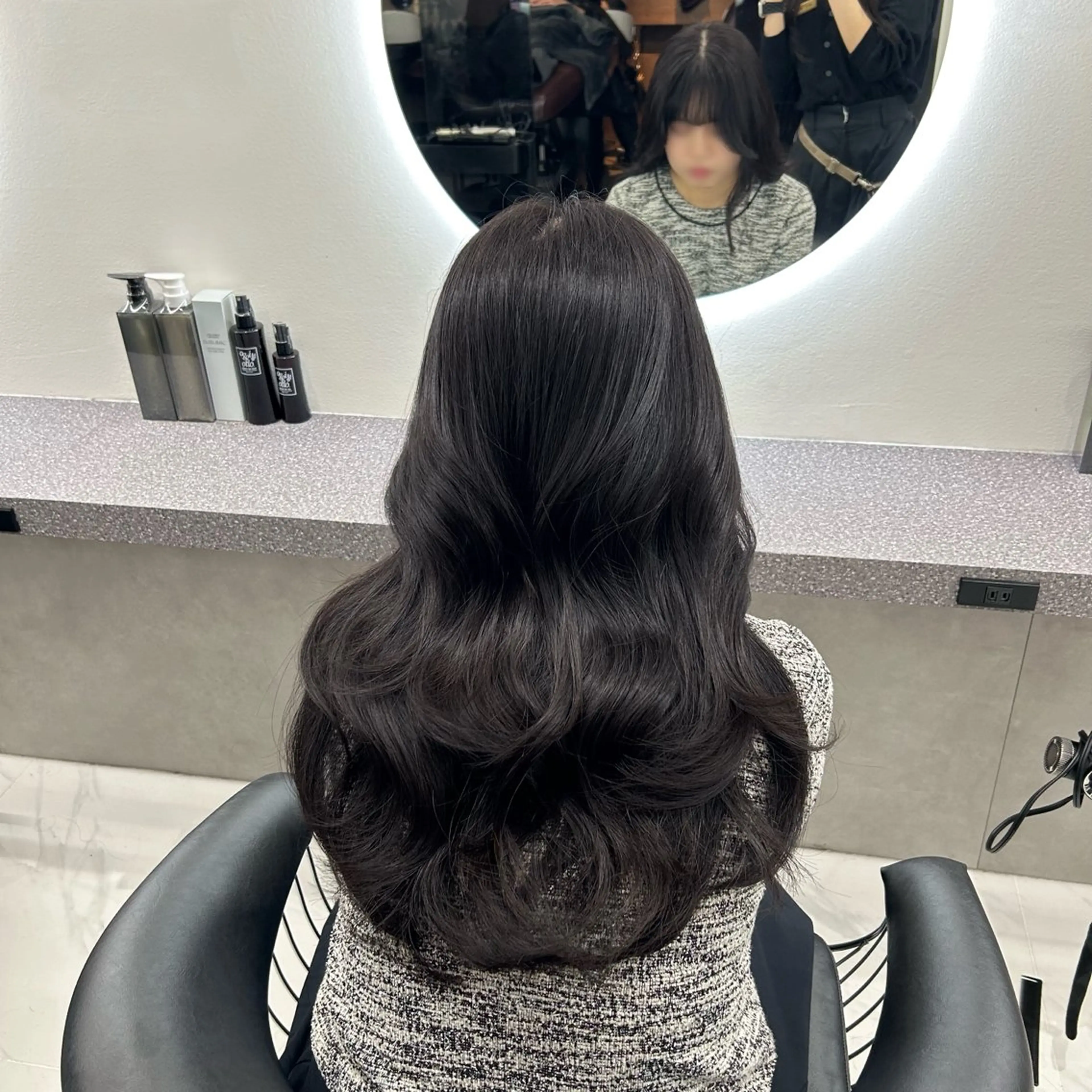 ロング カラー 透明感カラー レイヤーカット 田中沙樹/韓国ヘア/ 束感まつげ/梅田のマツエク・マツパデザイン