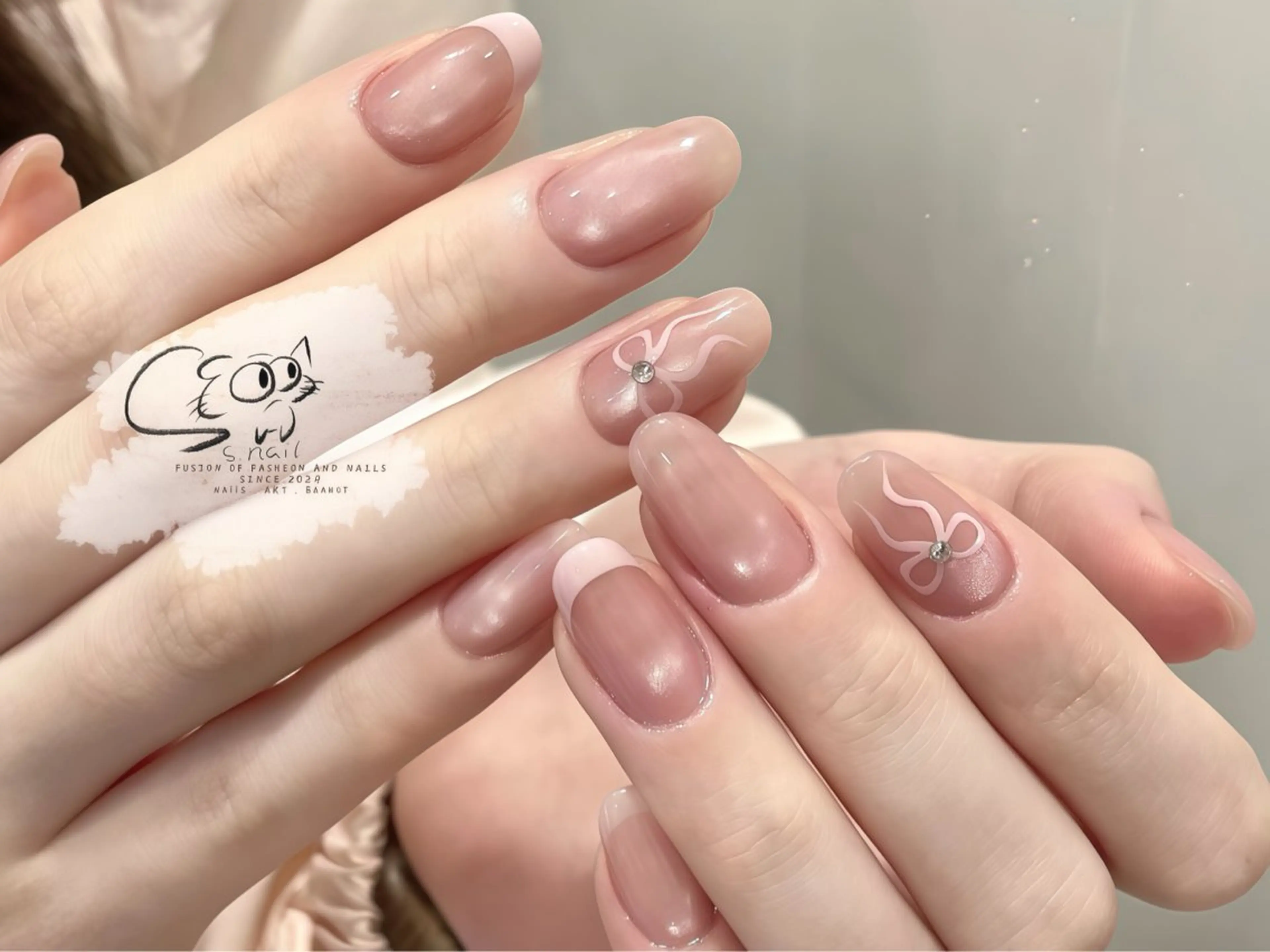 ネイル フレンチネイル ジェルネイル キラキラネイル ラメ(グリッター) マグネットネイル ハンドネイル S.nail所属・S.nail _のネイルデザイン