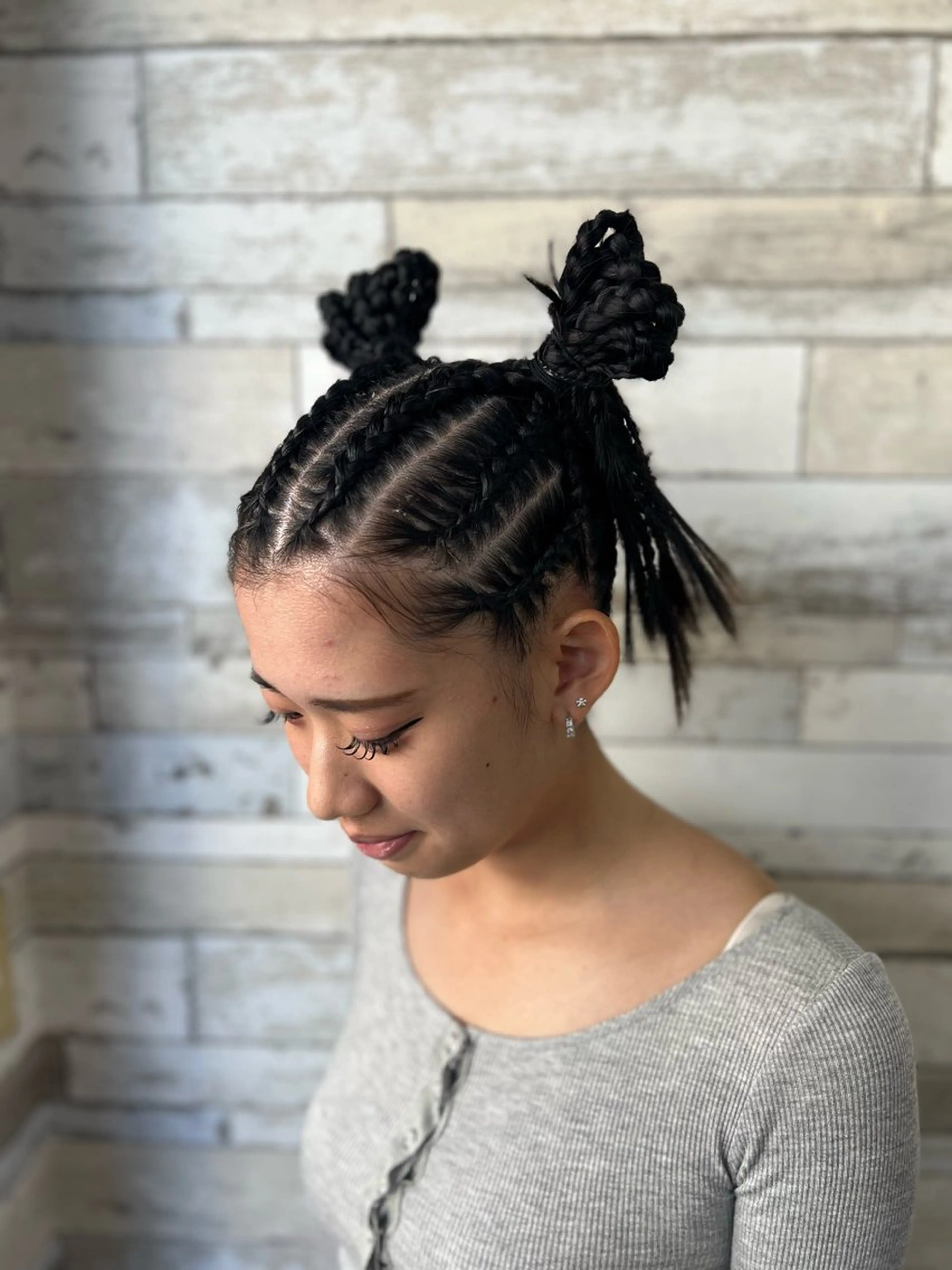 セミロング B-W ⭐️REIKOのヘアスタイル