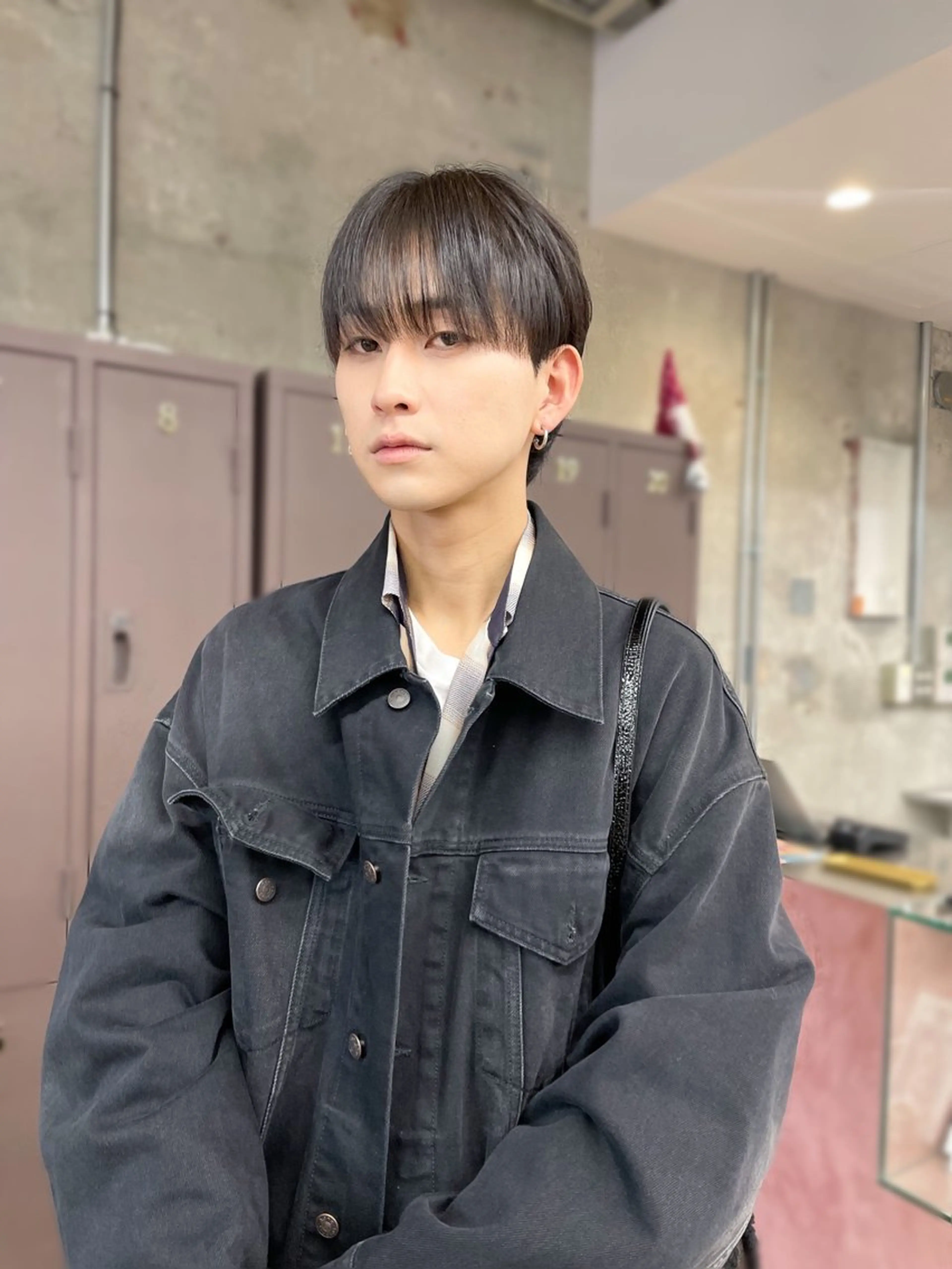 ショート メンズ メンズ韓国風 マッシュウルフ マッシュ シースルーマッシュ メンズウルフカット カット メンズパーマ/ 山口大輝のヘアスタイル