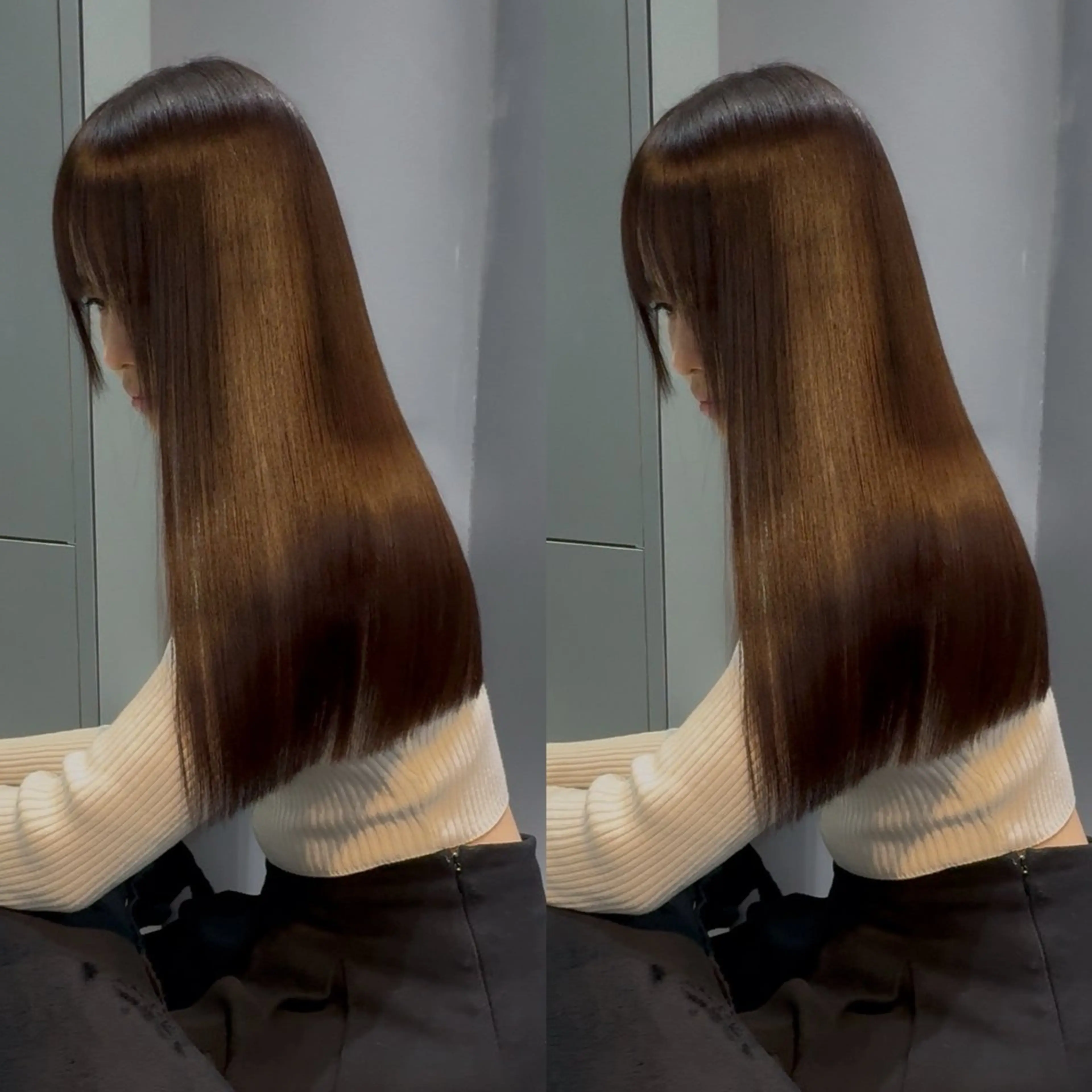 ロング カラー ブリーチ 透明感カラー 髪質改善 韓国風ヘア 似合わせカット カット ヘアカラー 縮毛矯正 トリートメント 新宿/髪質改善支持率 Ｎｏ．1💍yasuのヘアスタイル