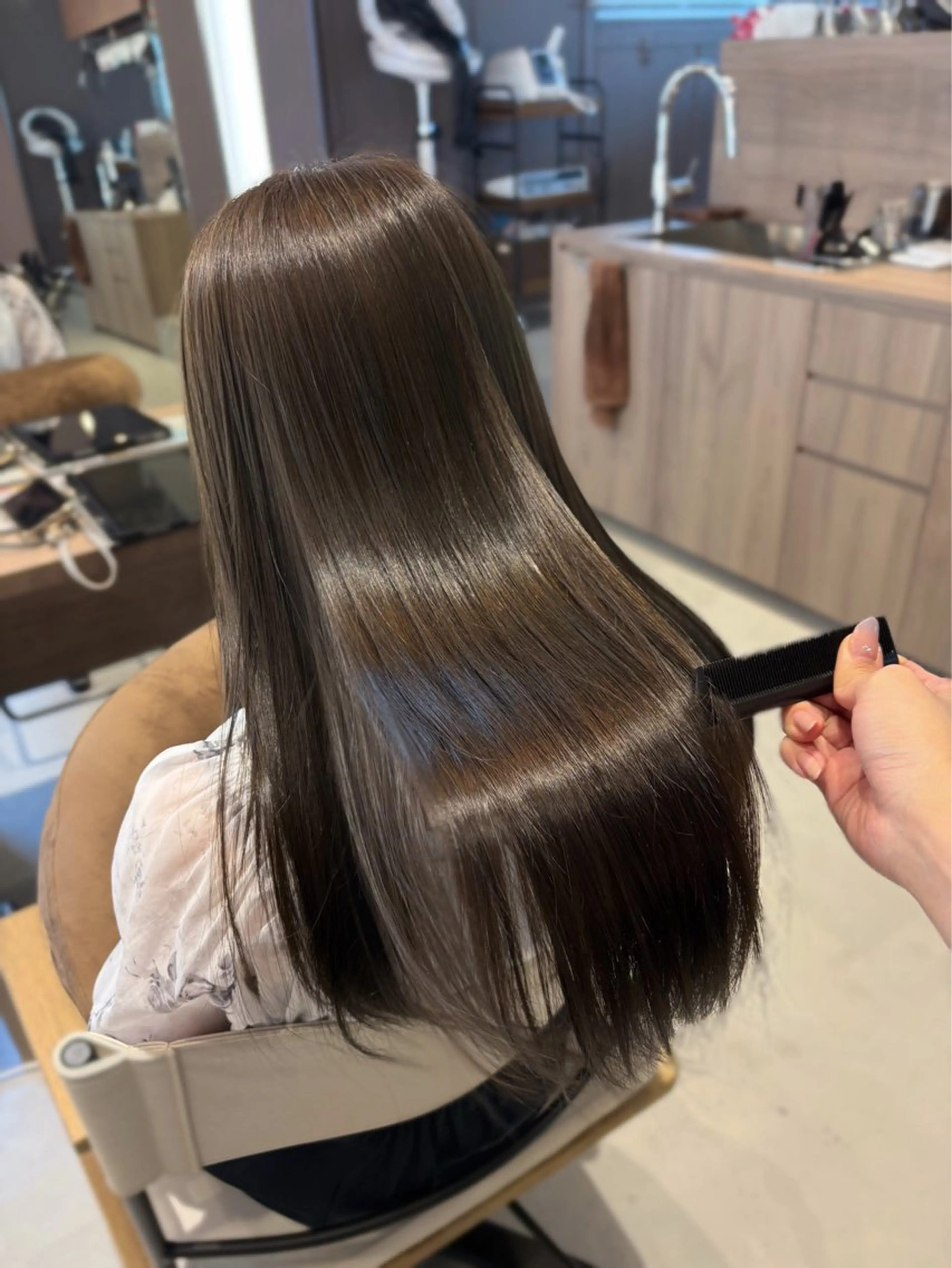 «ブリーチなしダブルカラー » 🫧ダメージを抑えた透明感カラー🫧の写真