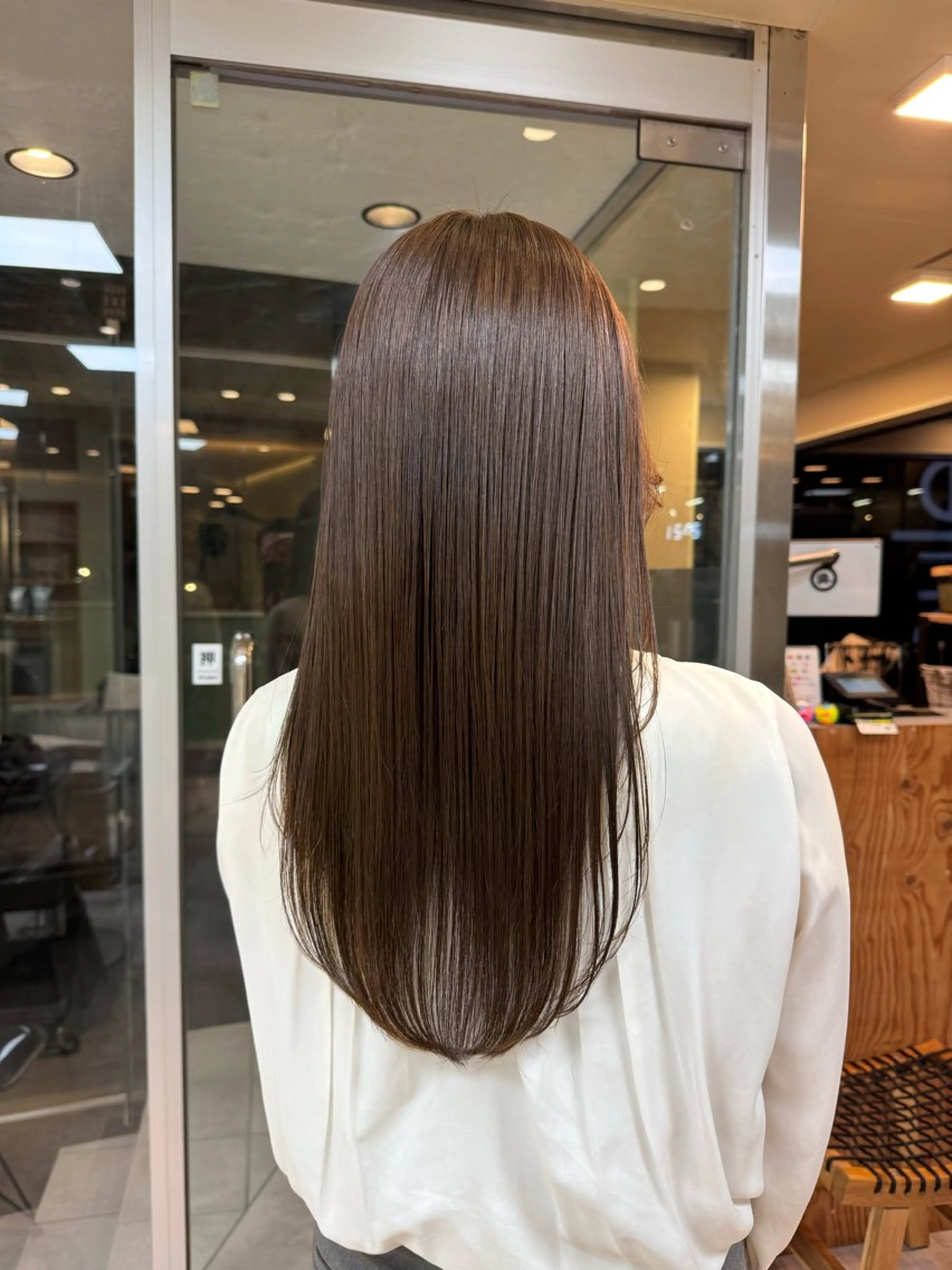 セミロング カラー カット ヘアカラー トリートメント KOHNO/ブリーチ なし/透明感カラーのヘアスタイル