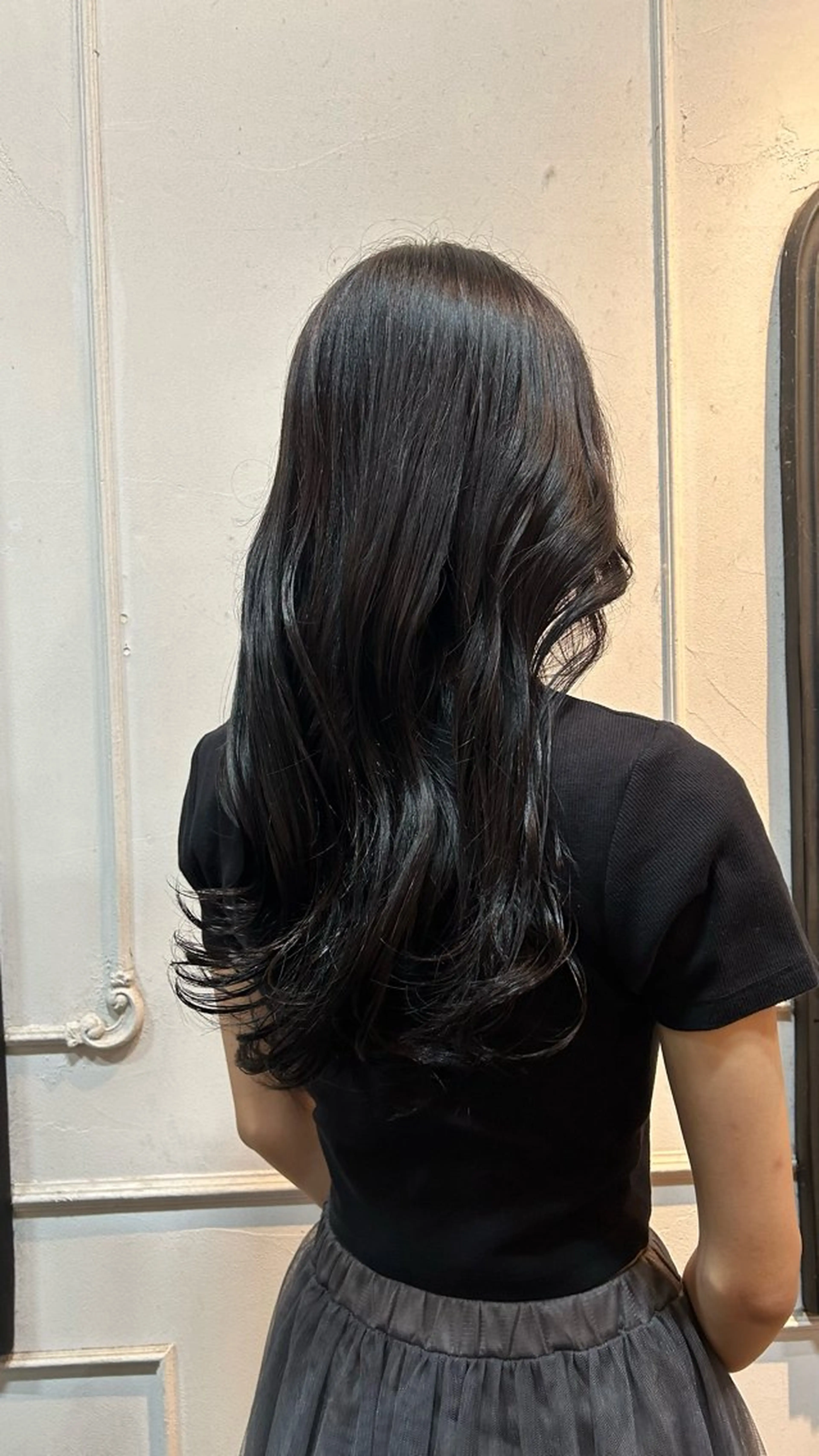 ロング カラー 透明感カラー ヘアカラー 前田 菜緒のヘアスタイル