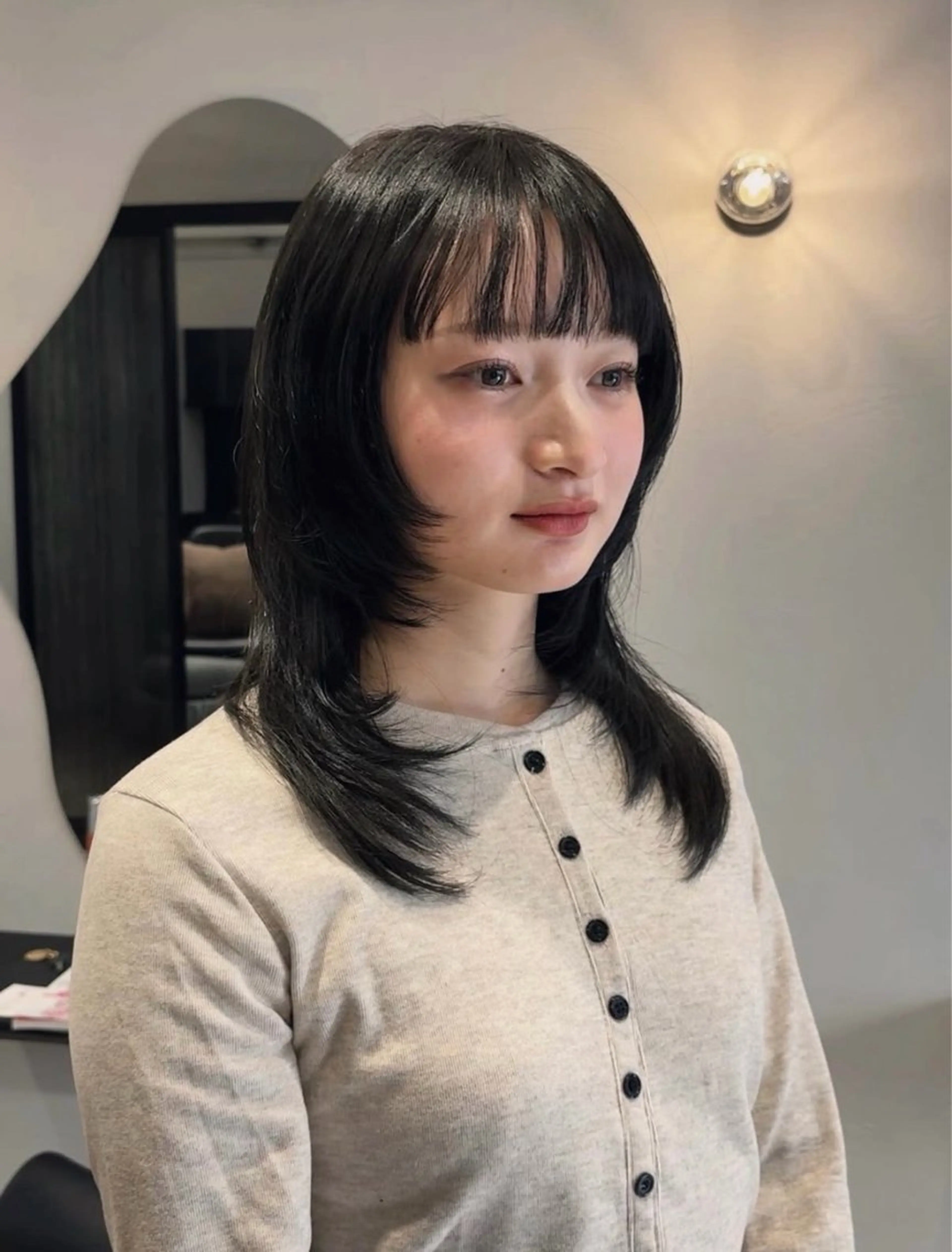 セミロング カラー セミロングパーマ ボブ 髪質改善 韓国風ヘア レイヤーカット ピカイチ天神× M.SLASH所属・天神大名抜け感パーマ ラフパーマのその他イメージ